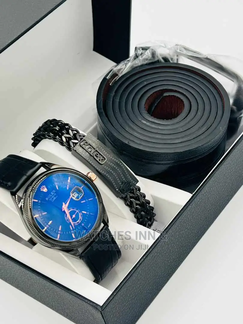 Rolex Men's Genuine Leather Package