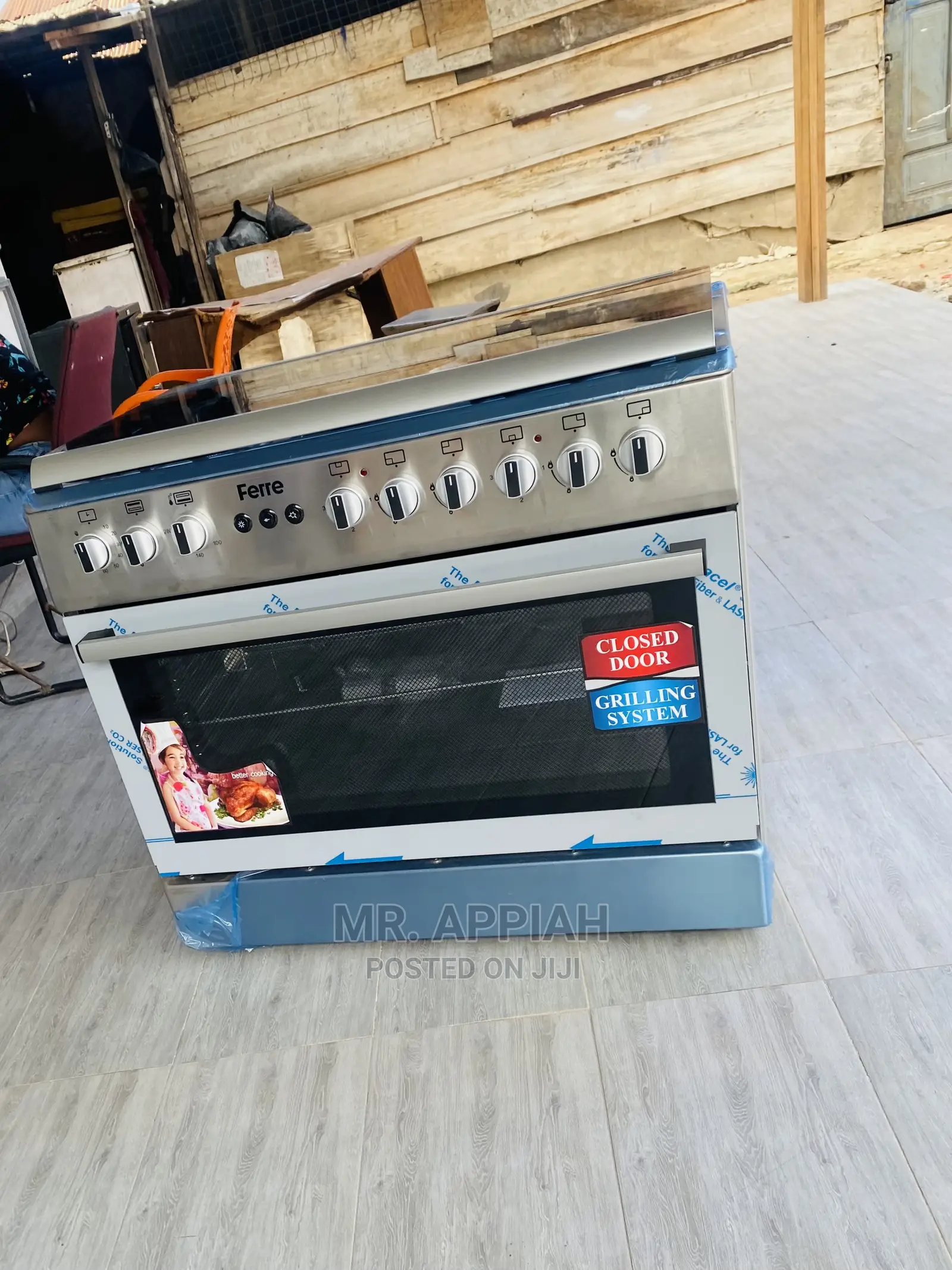 Classic Design 60*90 Ferre 4gas Cooker +2 Electric Burner.
