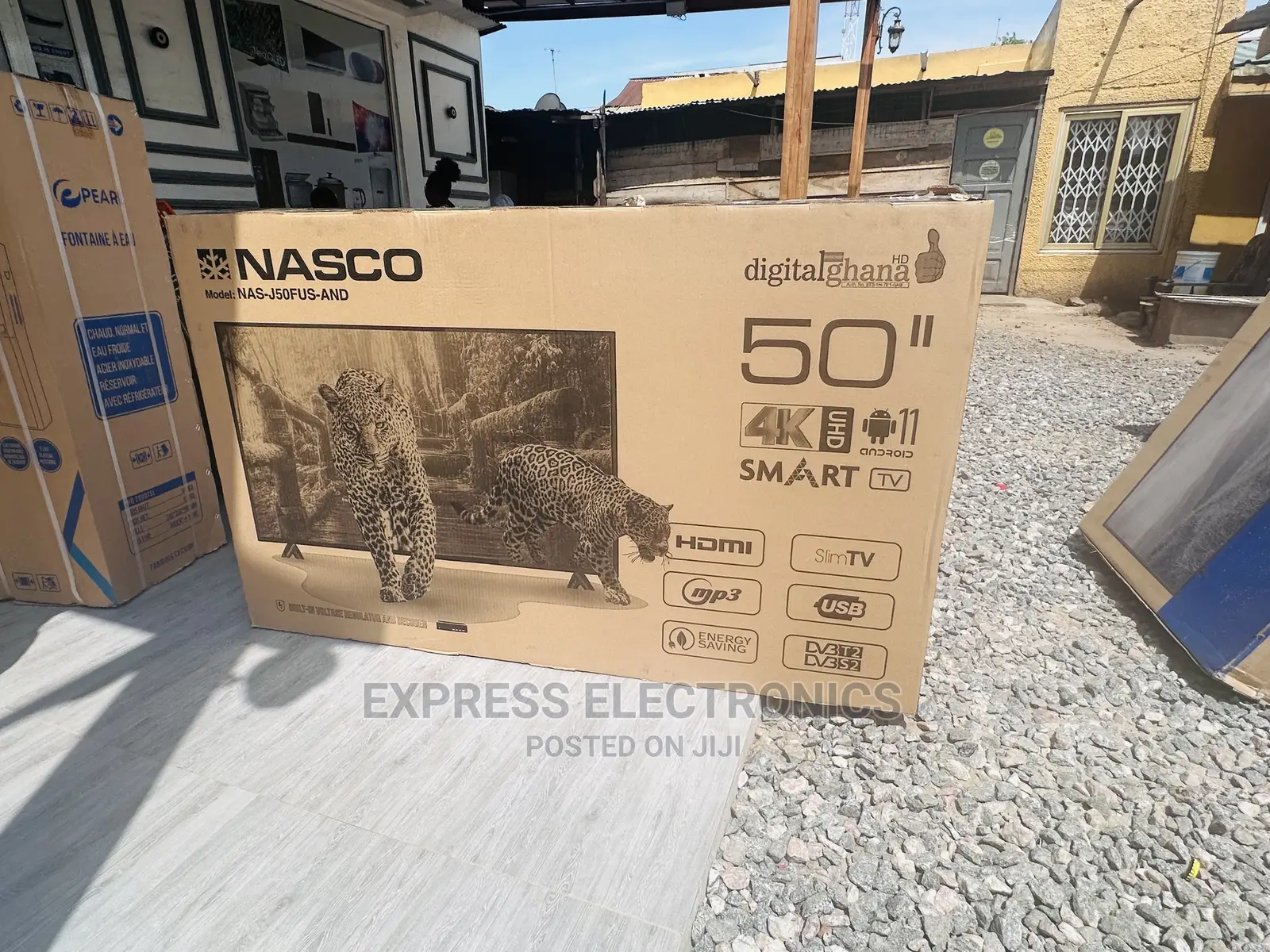 Neatly Sealed in Box Nasco Smart Android Satellite 50”FHD