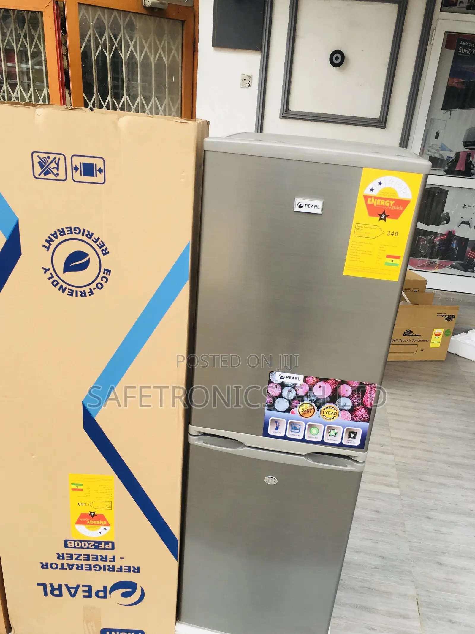 Sliver Pear PF-200B Bottomfreezer Doubledoor Fridge