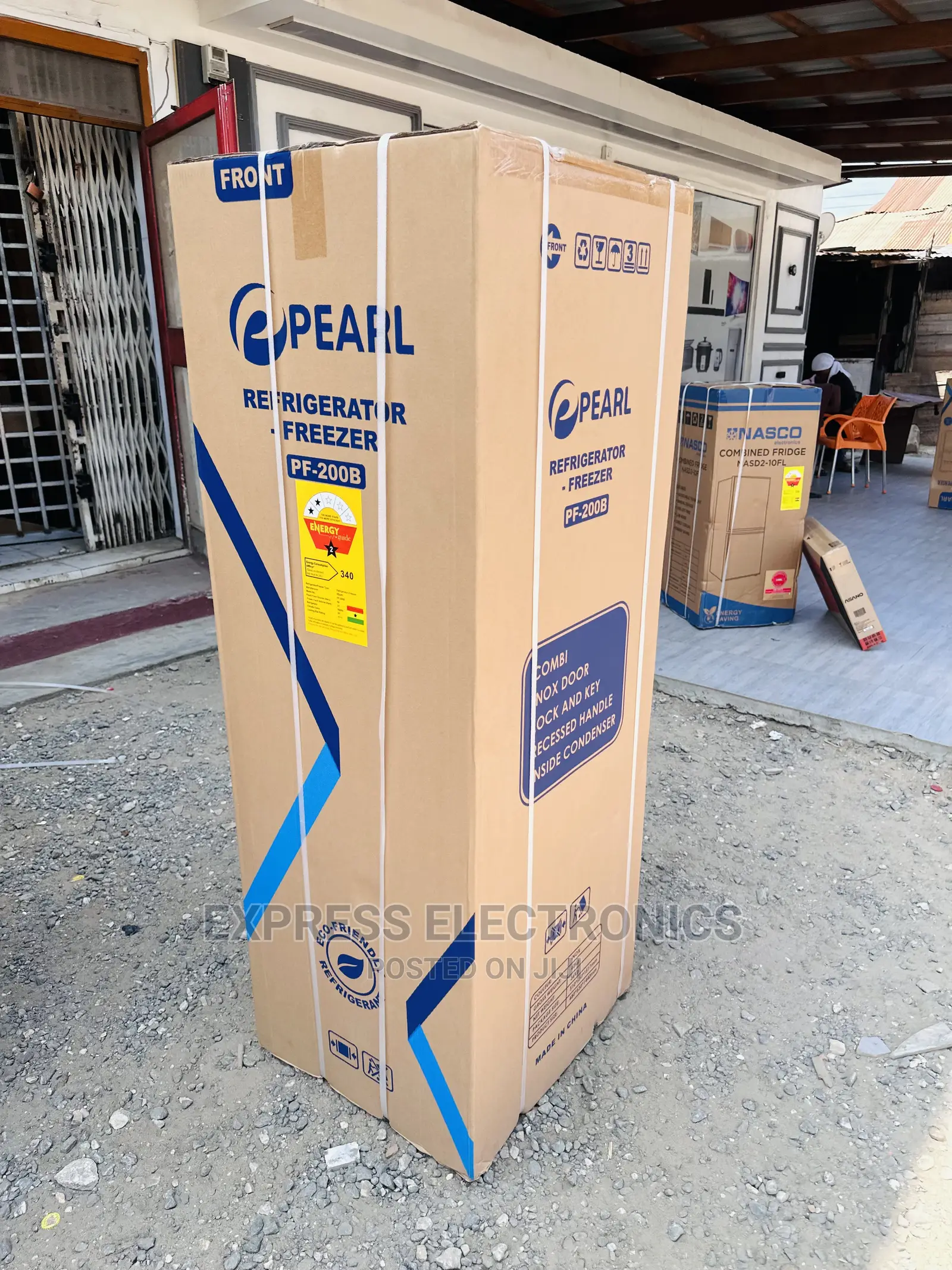 Fast Freezing  Function Pearl Pf-200b Double Door Fridge
