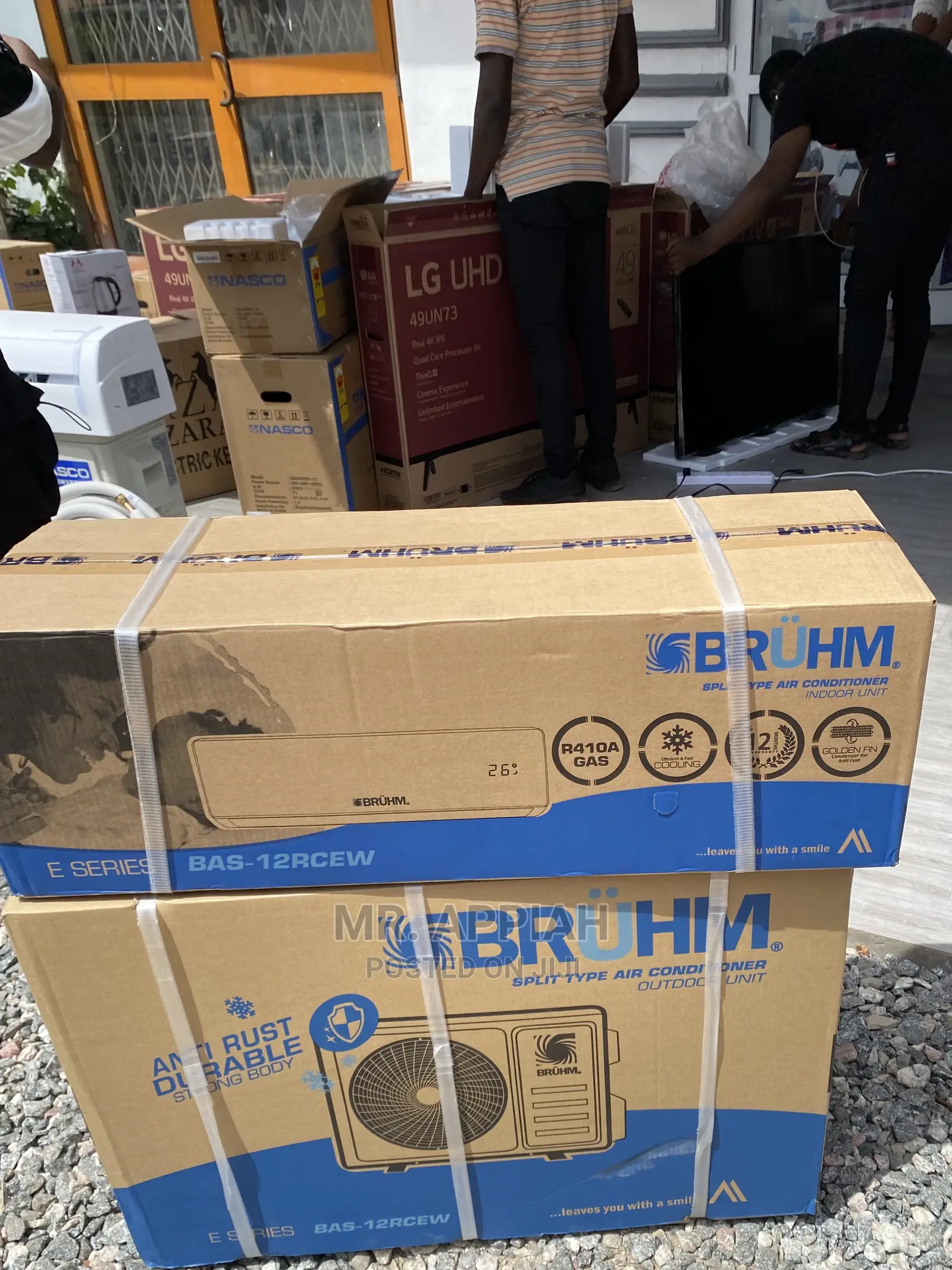 Classic Design Bruhm 1.5hp Ac With CFC Free(White).