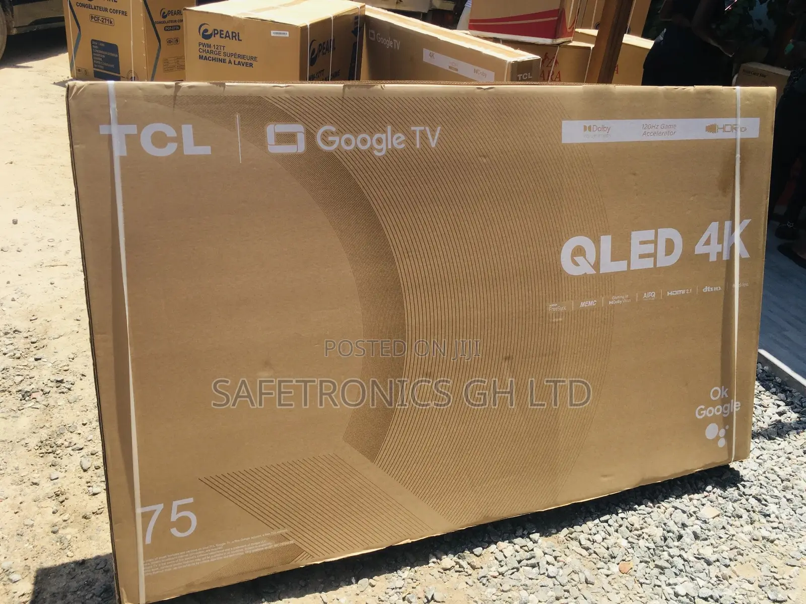 Reliable 75 Inches Glossy TCL QLED Smart Tv