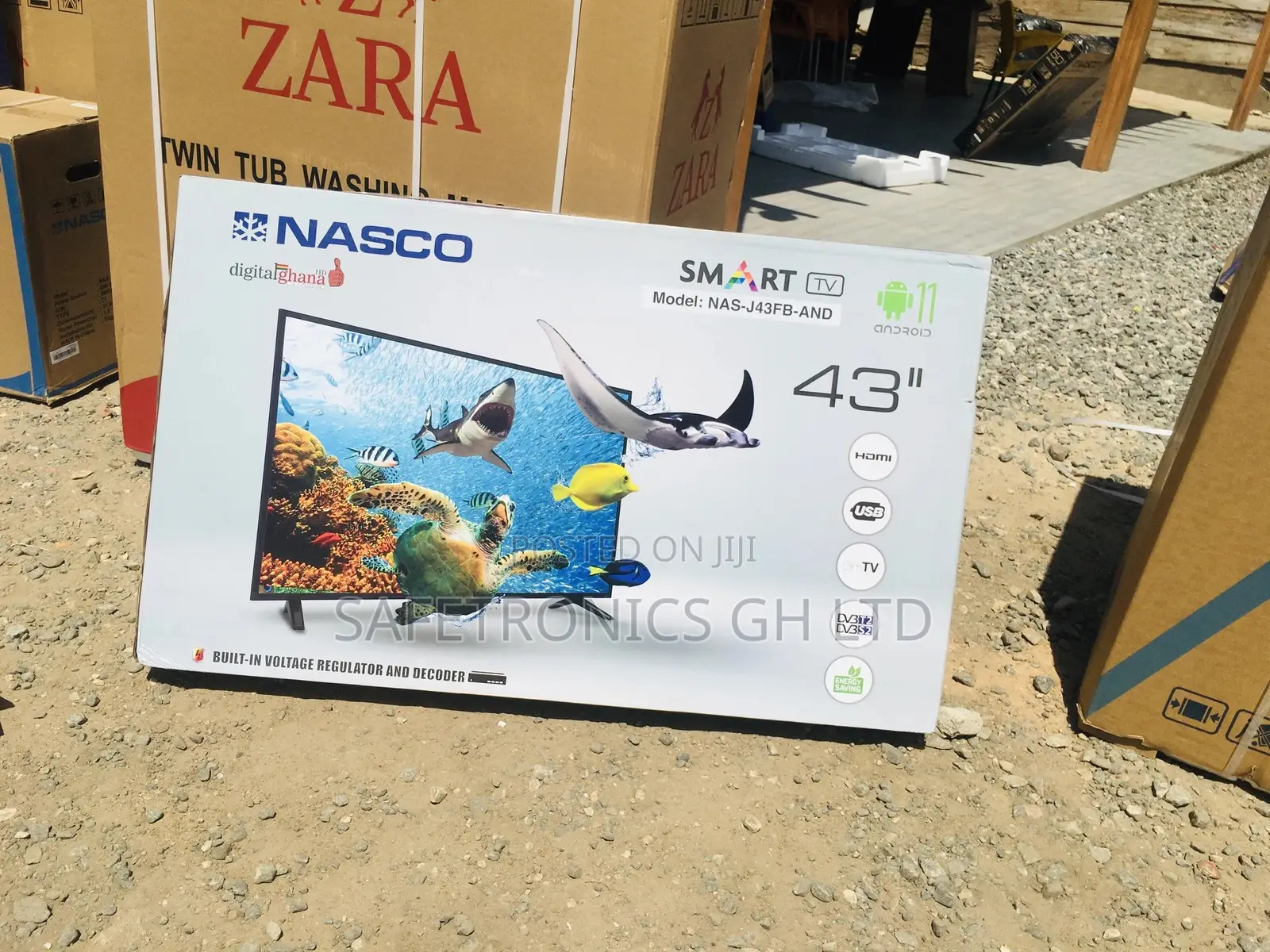 Grab 43 Inches Smart Glosyy LED Nasco Tv