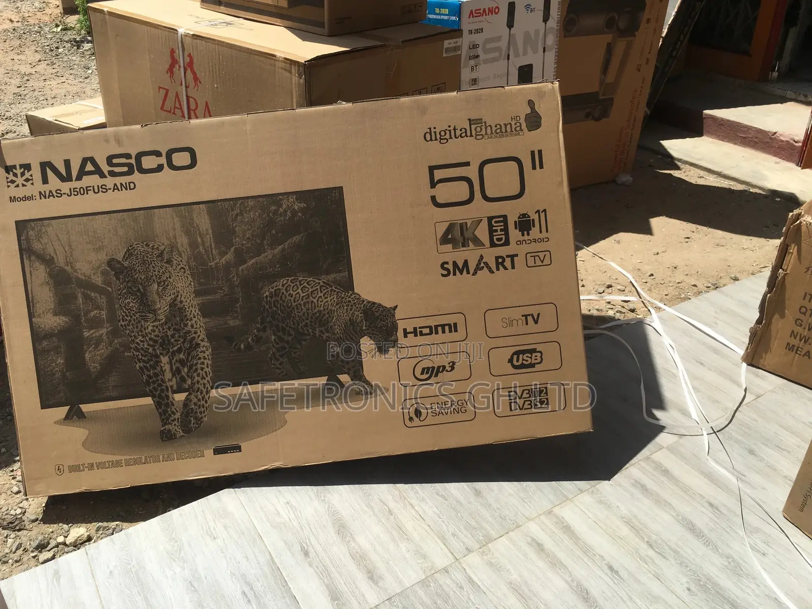 Unique Design 50 Inches Glossy Smart Nasco Tv LED