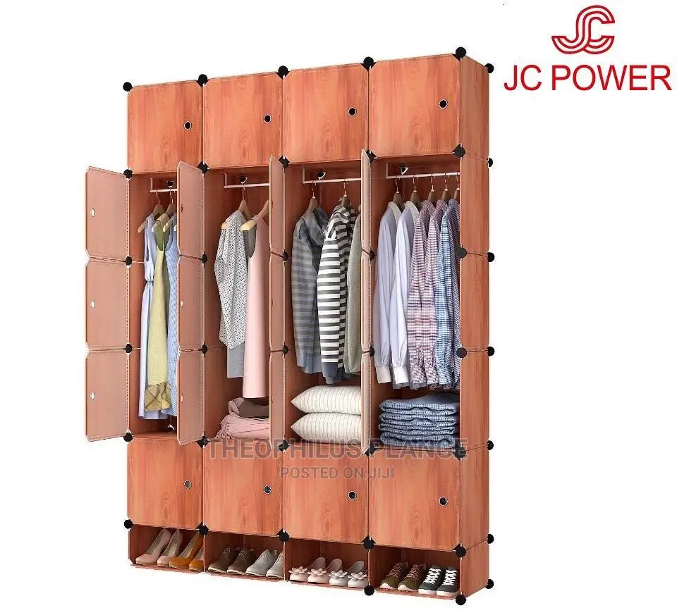 20 Cubes Plastic Wardrobe With Shoe Rack