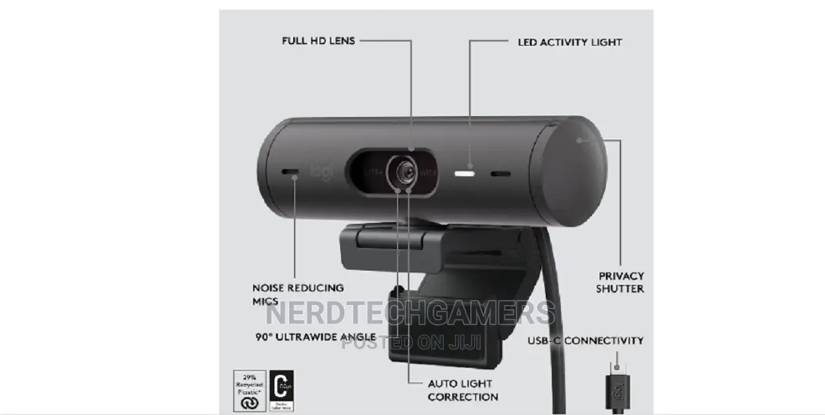 Logitech Brio 501 Full HD Webcam With Auto Light Correction