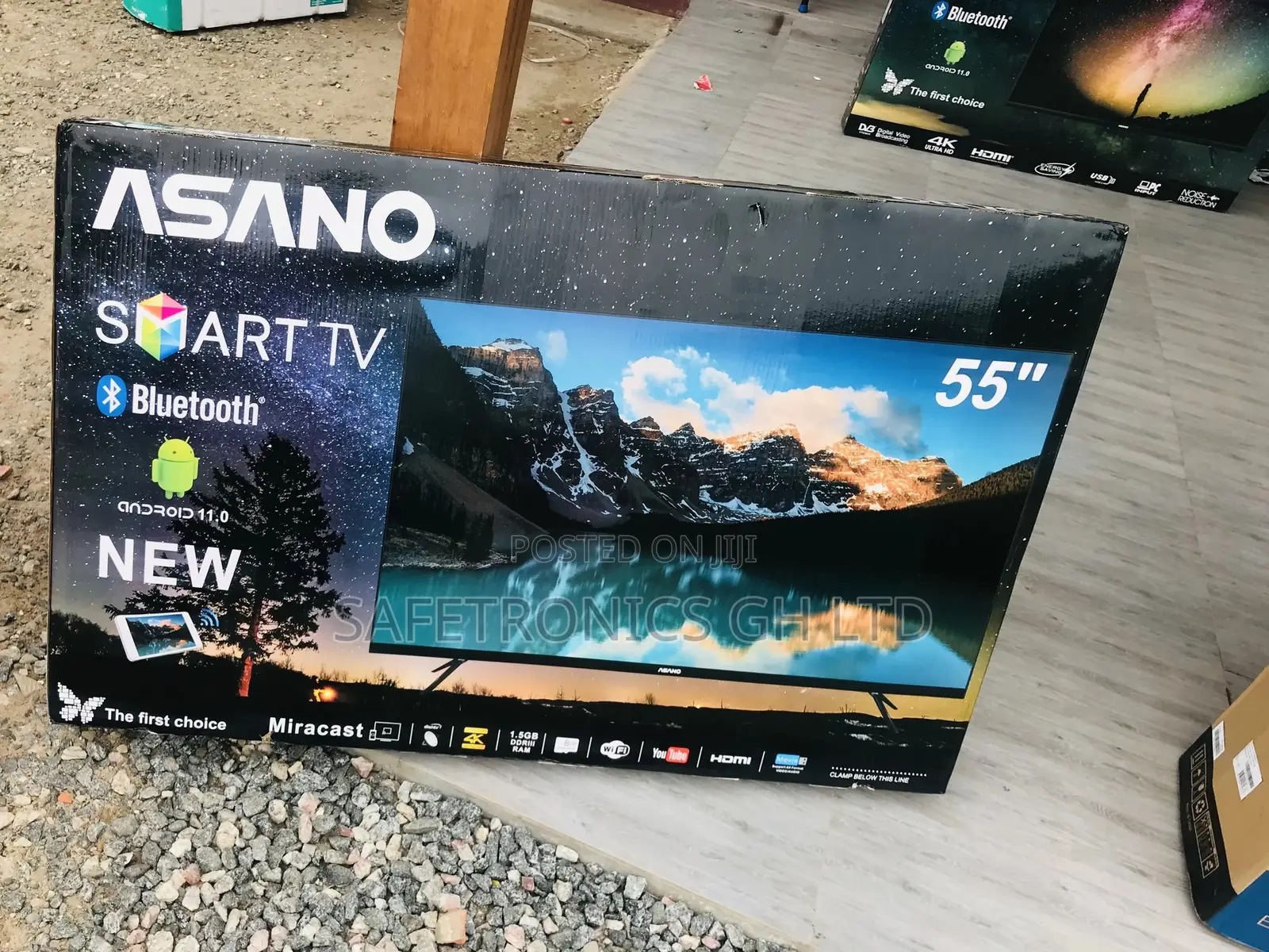 Bluetooth Smart 55 Inches LED Glossy UHD Asaon Tv