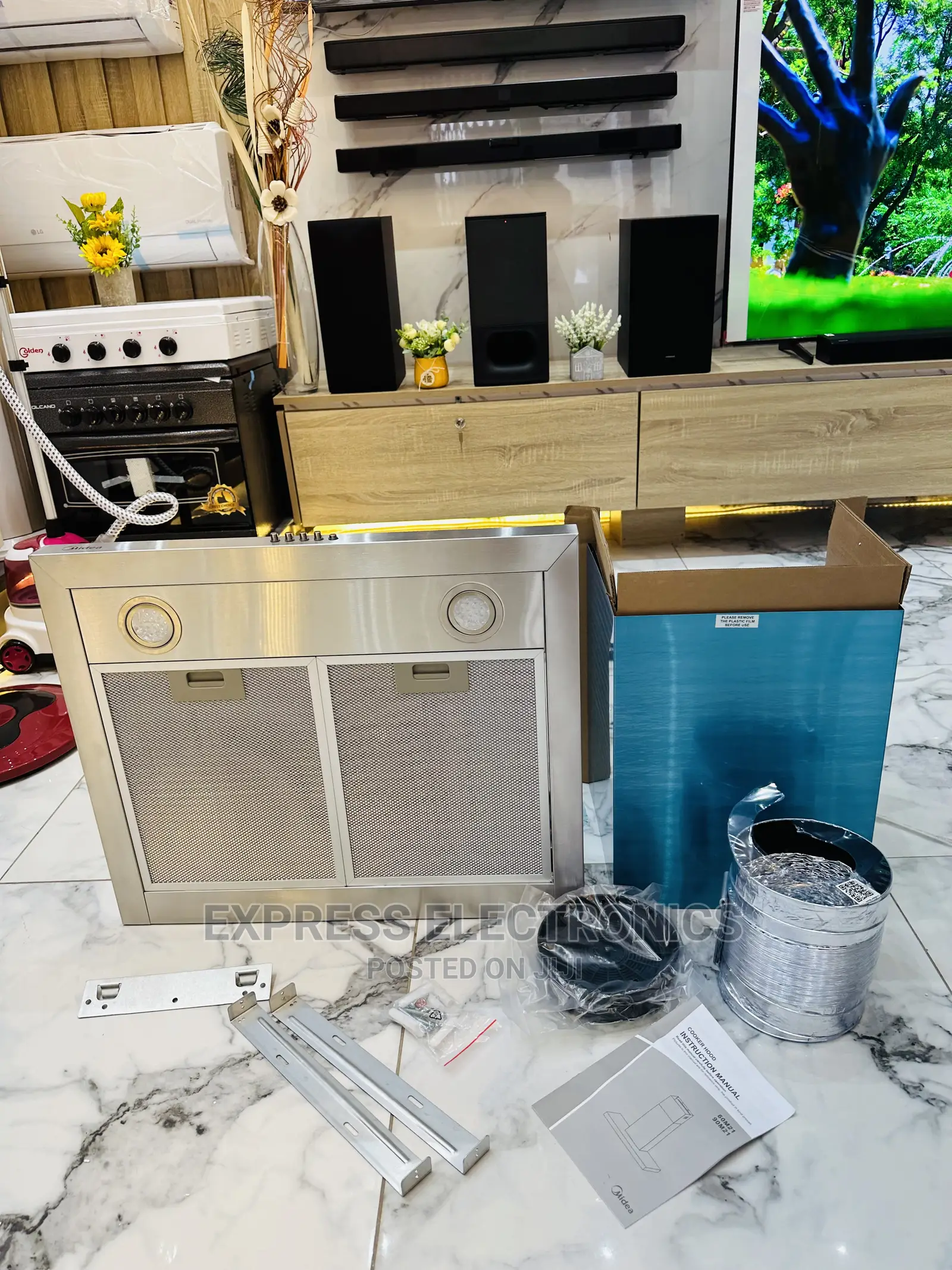 Available at Shop 90M21 Midea Range Hood Extractor