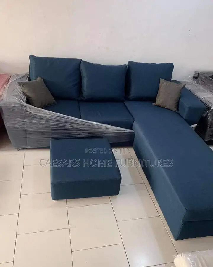 New Blue-Black Lshape Sofa