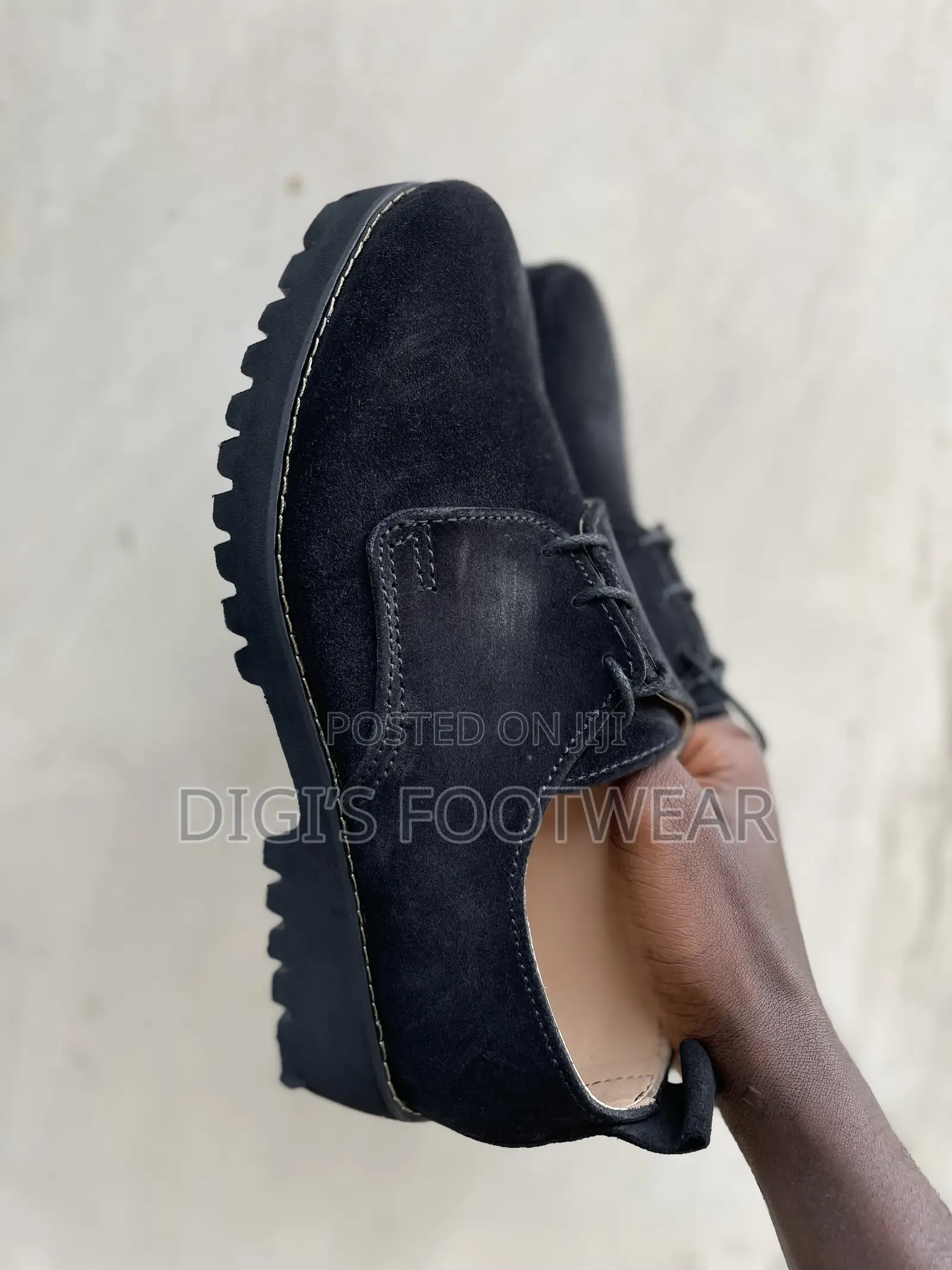 Black Laced High Platform Shoe