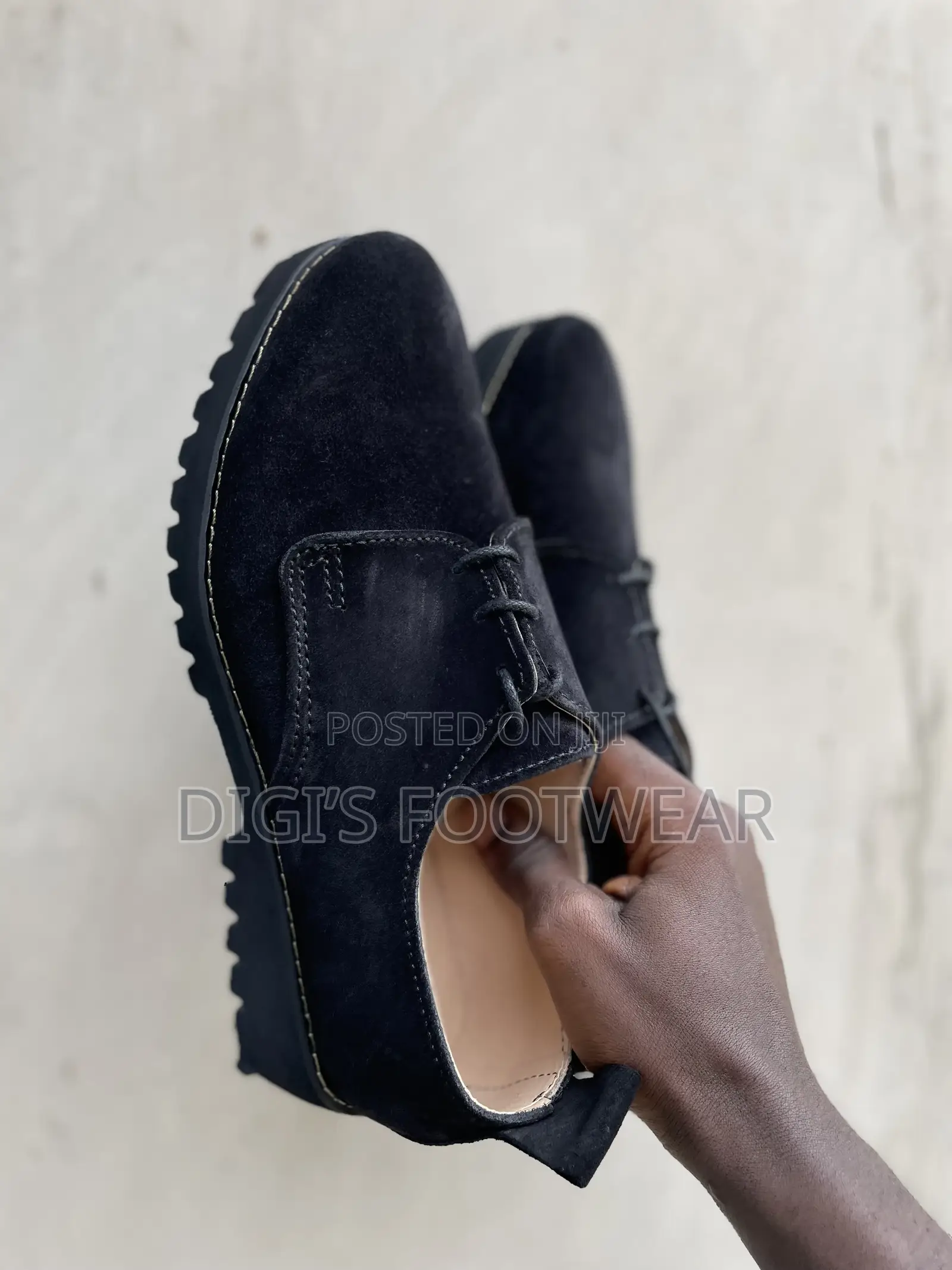 Black Laced High Platform Shoe