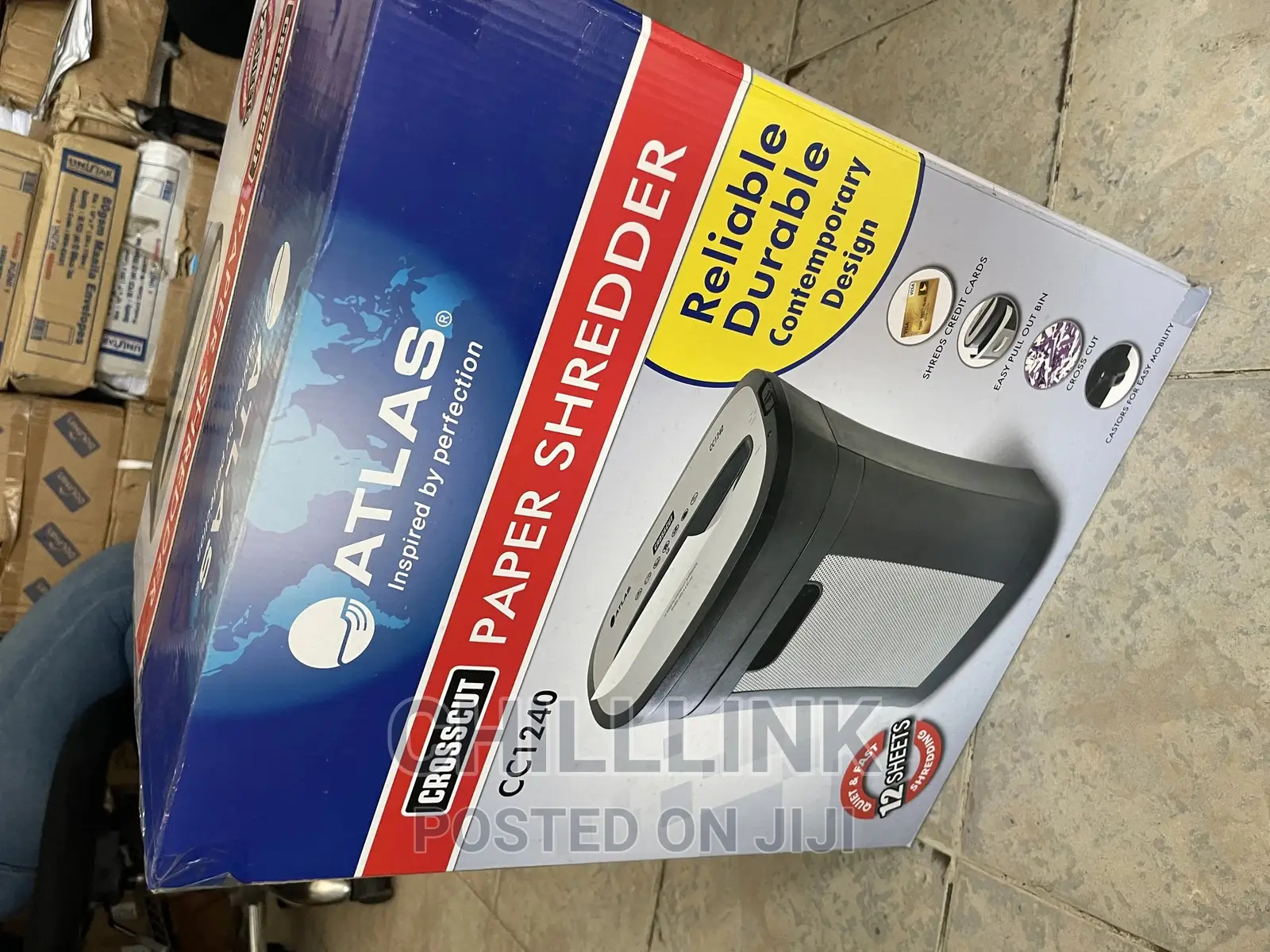 ATLAS Cross Cut Paper Shredder 12-Sheet