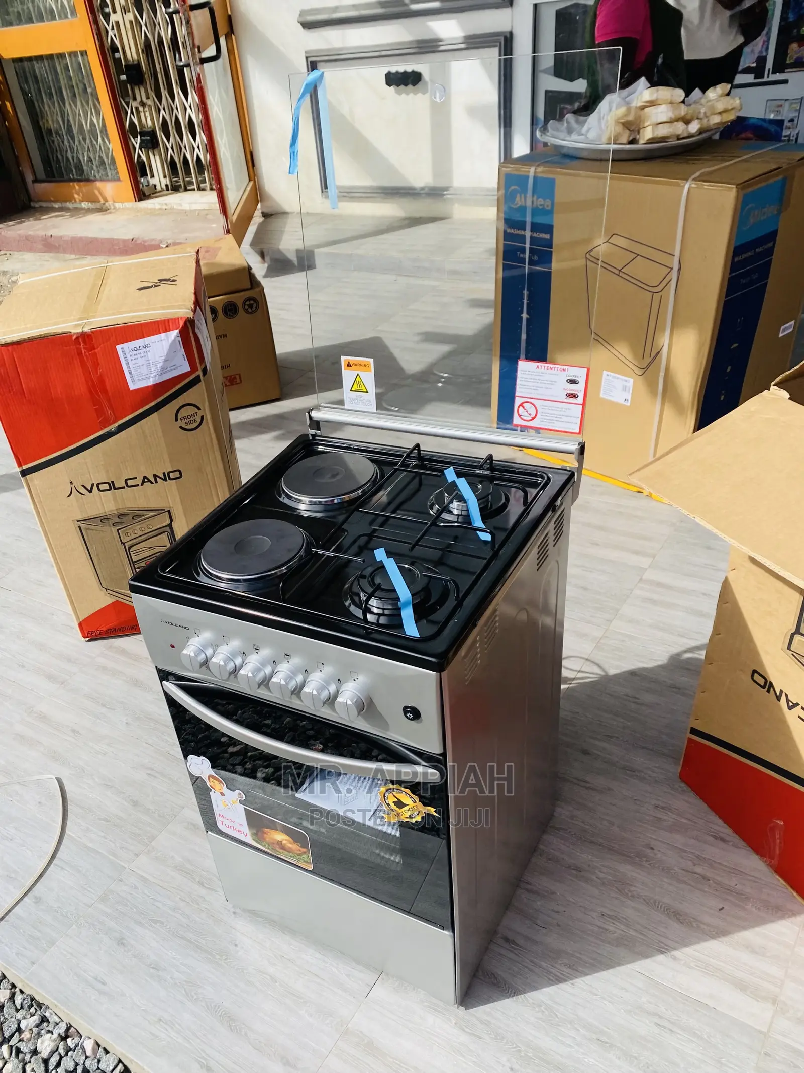 Effective Reliable Ferre 50*50 2 Gas Burner+ 2electric Pan