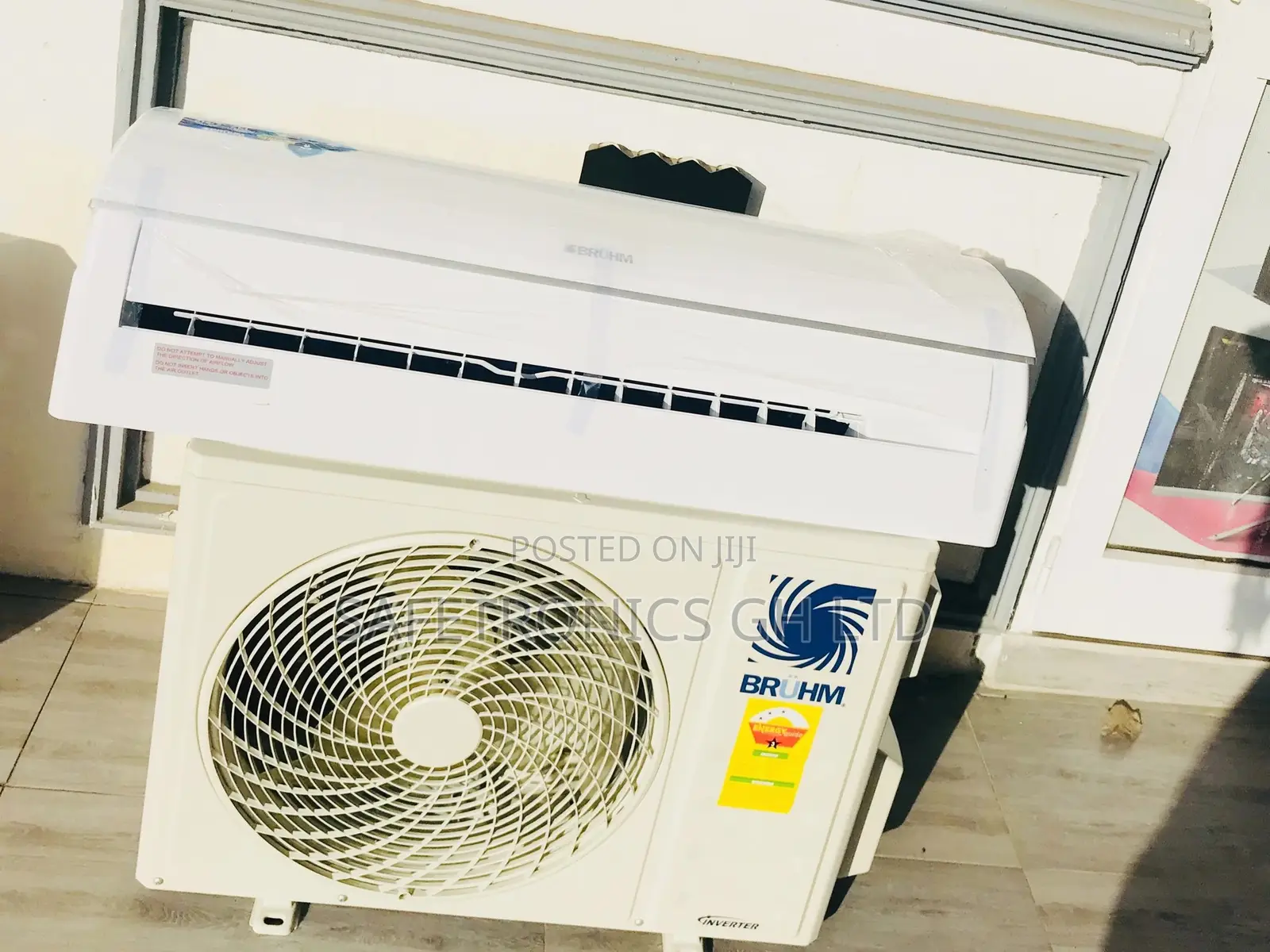 Inverter Split R410 Bruhm 1.5hp Best Airconditioner Gas