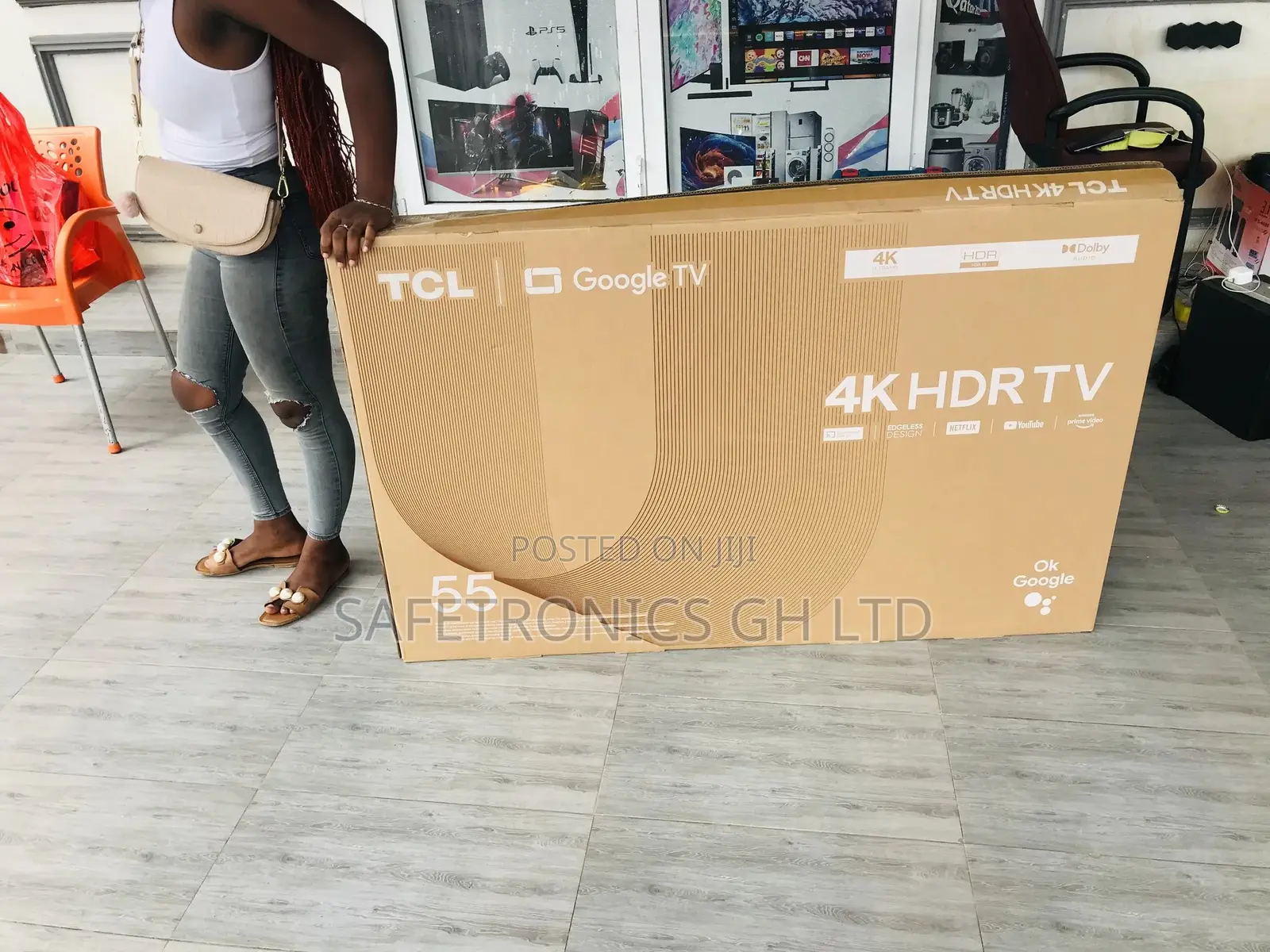 Smart TCL 55 Inches Glossy LED Quality Tv