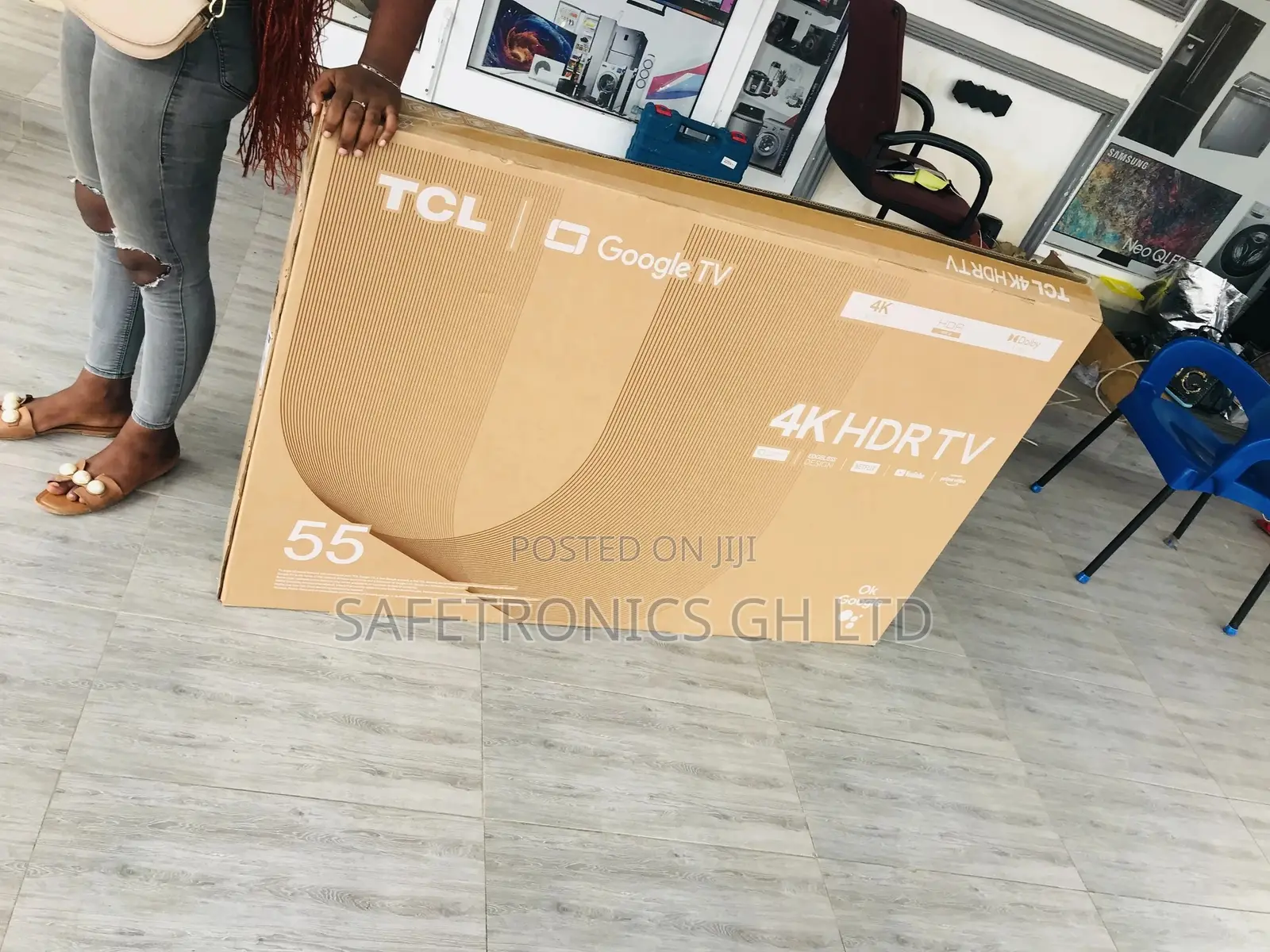 Reliable TCL HDR Good 55 Inches Glossy LED Tv