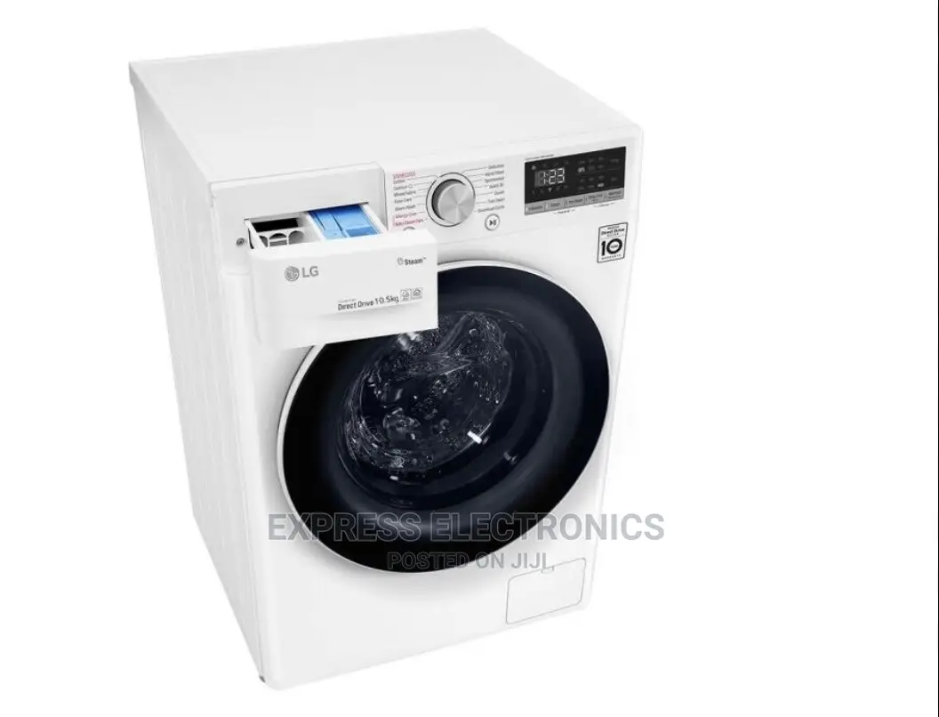 Cool  Price LG Front Loading Washing Mac F4V5RYP0W) 10.5kg