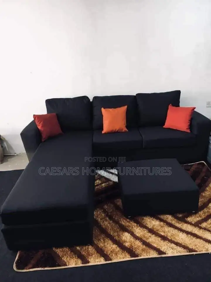 New Black Lshape Sofa