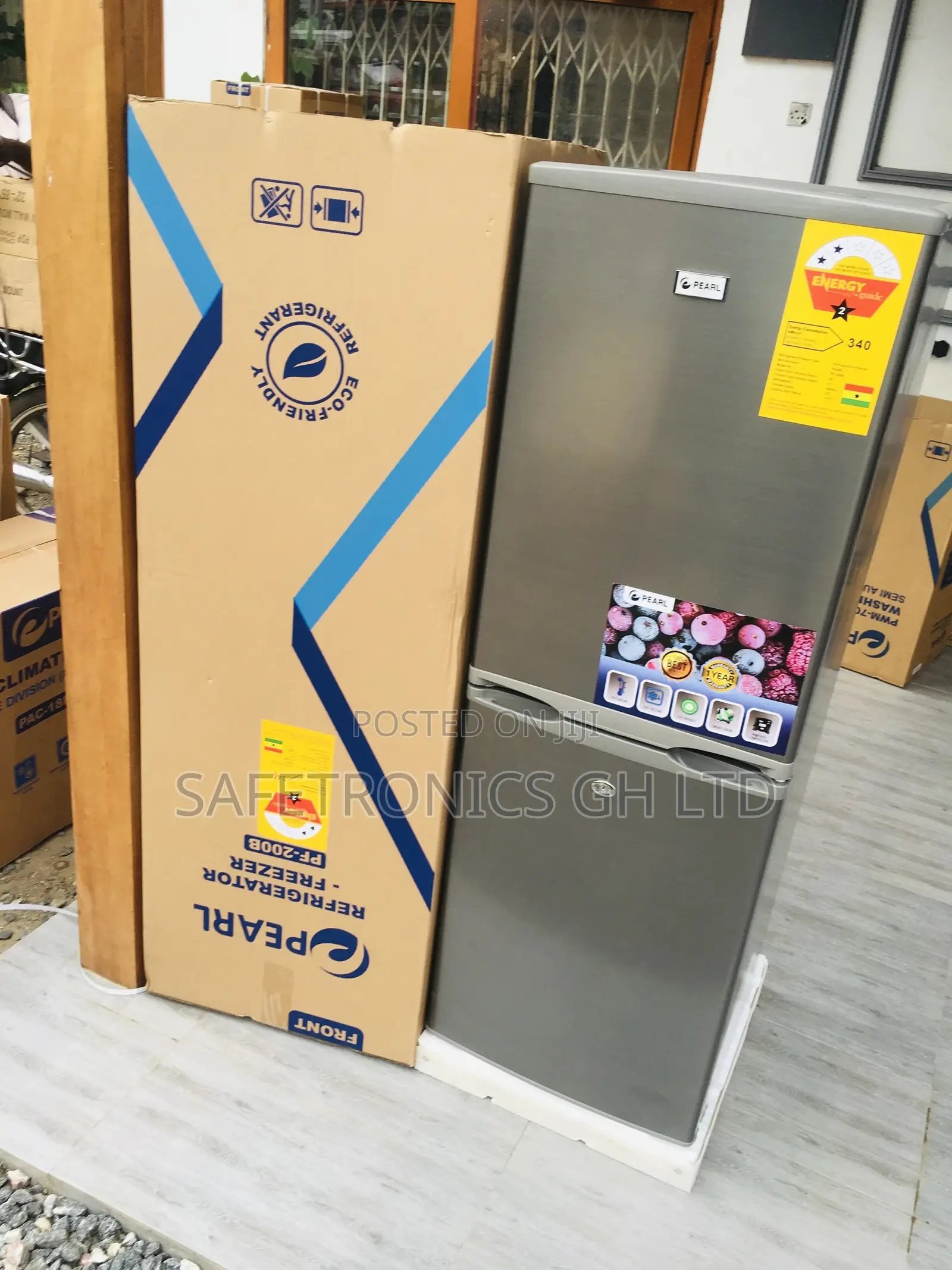 Doubledoor Bottomfreezer Fridge PF-200B Pearl