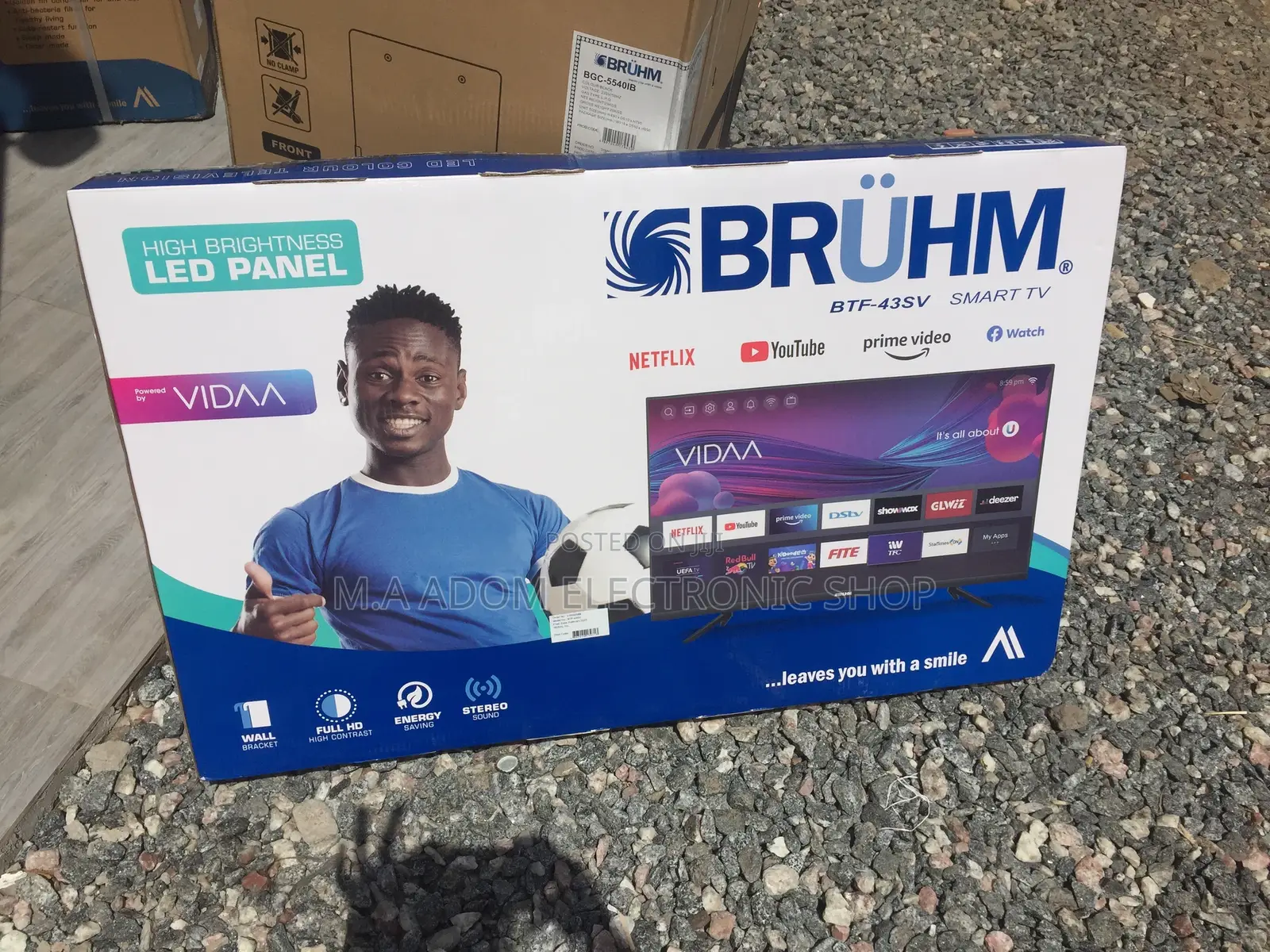 New Super Bruhm 43′′ FULL HD Smart LED TV [ BTF-43SV]