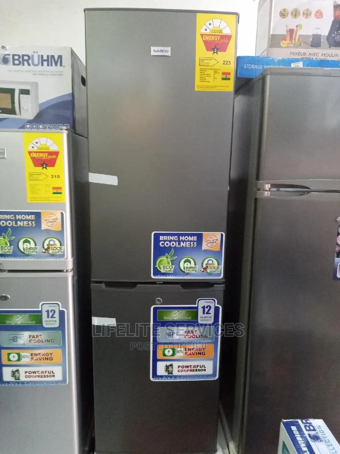 Fast Cooling Nasco Fridge 198litres