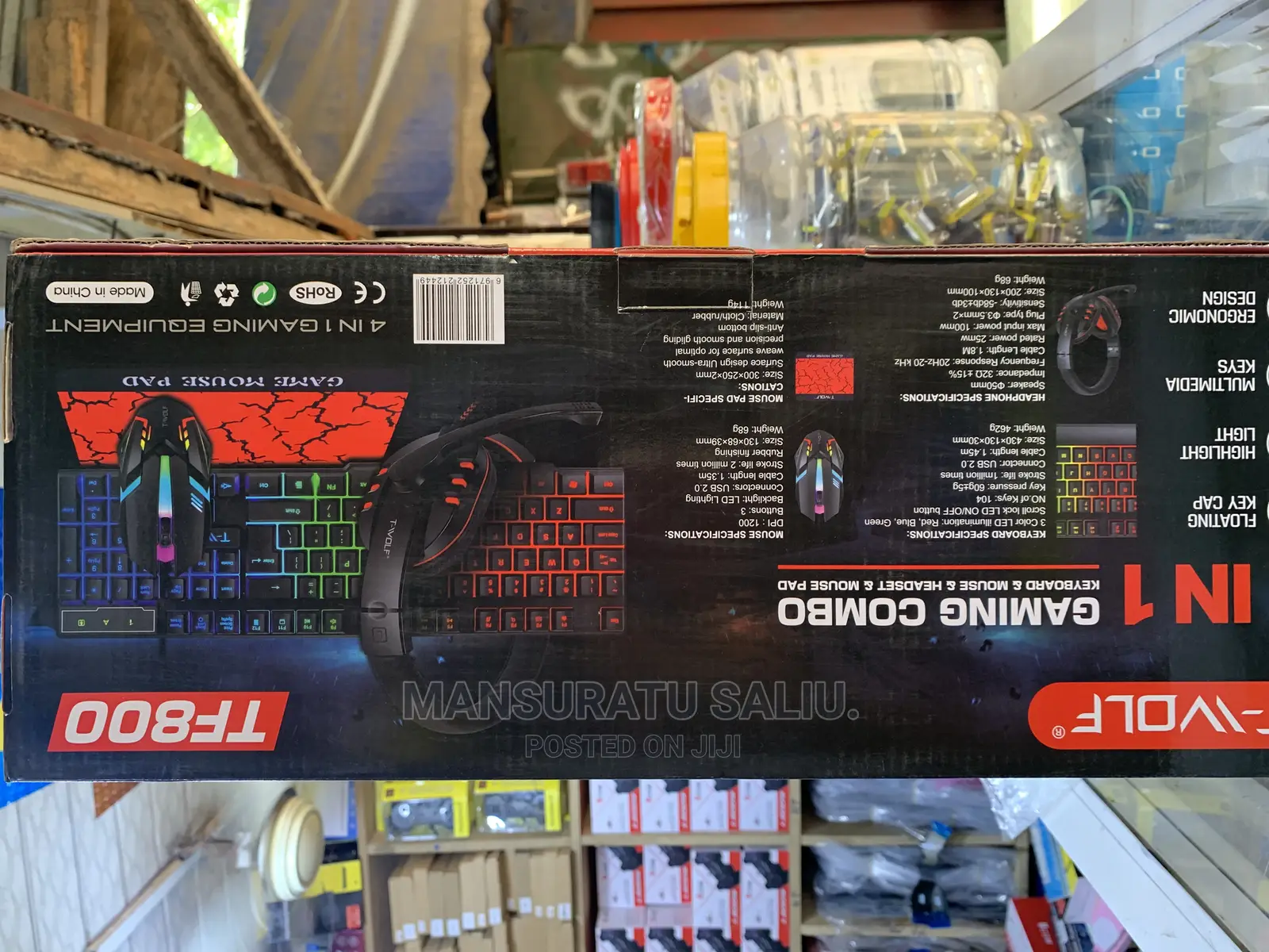 4 in 1 Keyboard,Headset,Pad Mouse Fr Gamers Fantasy Edition