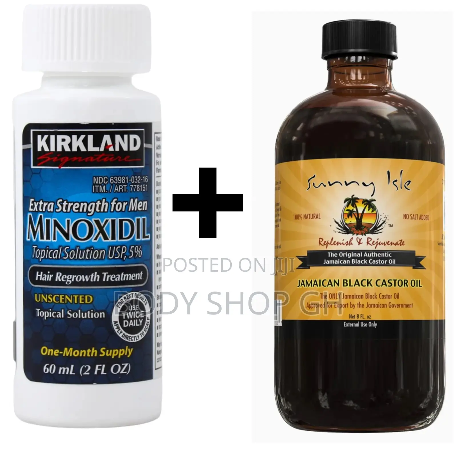 Beard Booster Combo Pack ( Minoxidil + Castor Oil -4oz)
