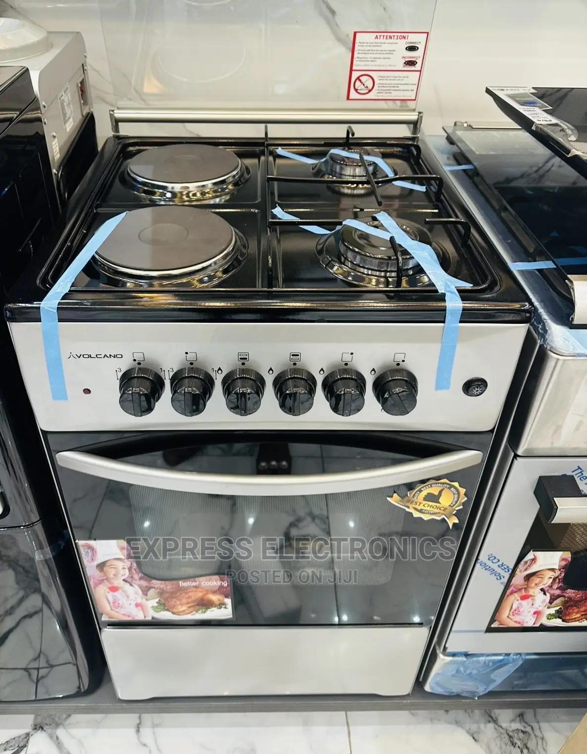 Cool Pretty  Price 2+2 Stove Oven Cooker Sliver Color