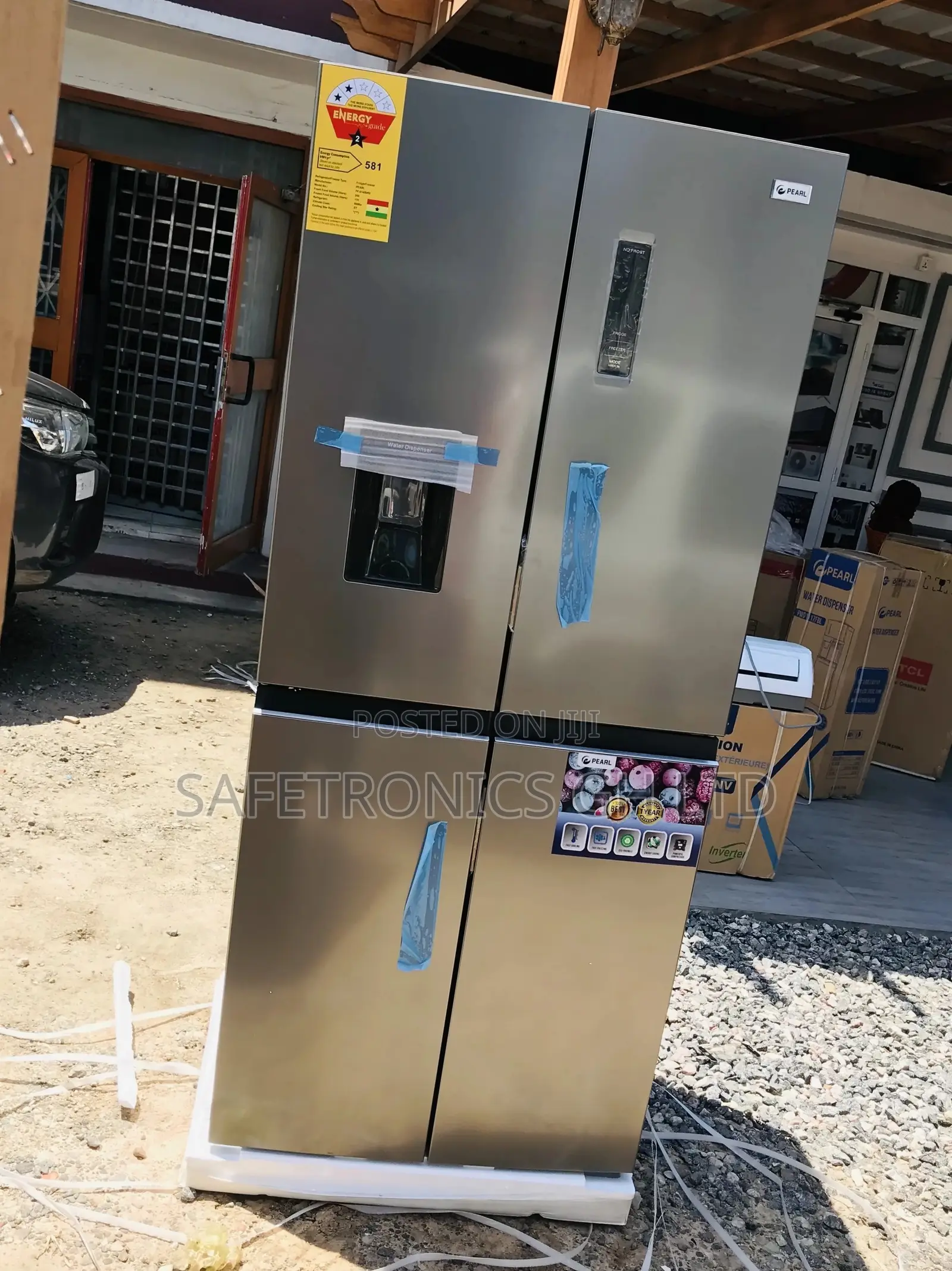 Pearl Classic Design Bottomfreezer 4 Doors Fridge 614IXWD