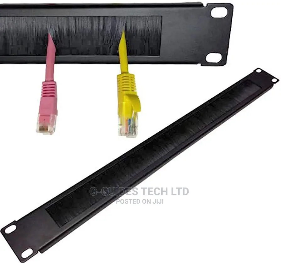 Brush Cable Managment, 19” U1 Brush Panel Cable Manager