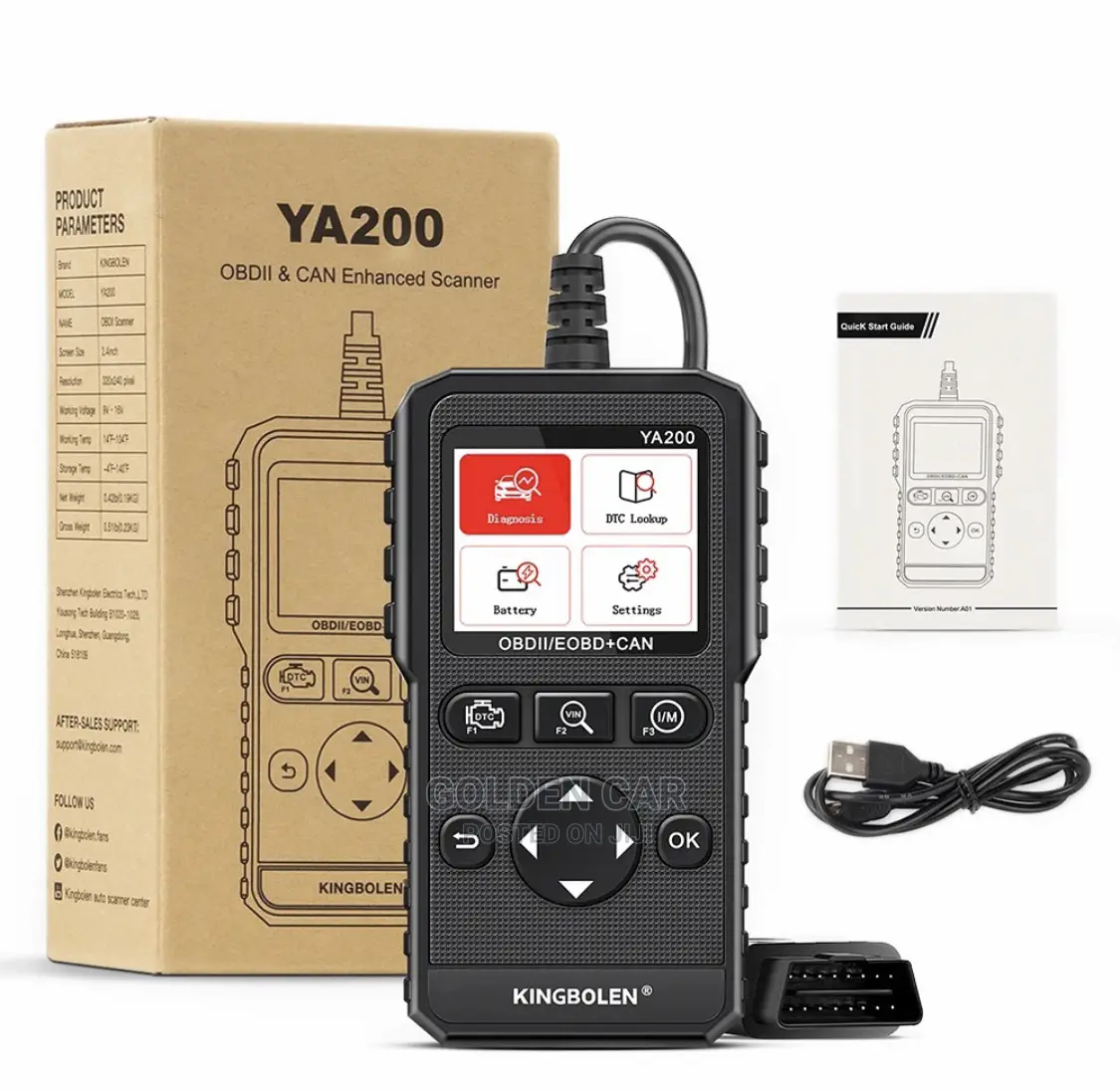 YA200 OBD2 Car Diagnostic Scanner