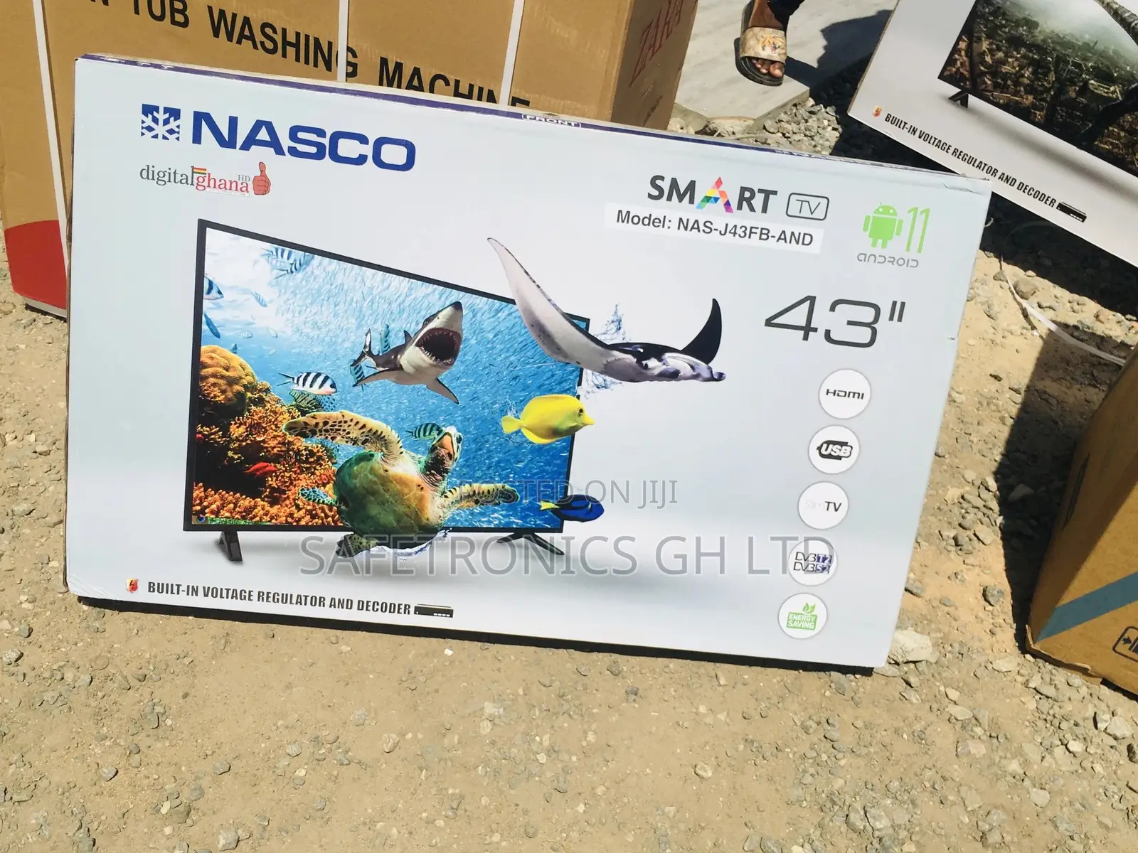 43 Inches Glossy LED Smart Nasco Tv Unique Quality