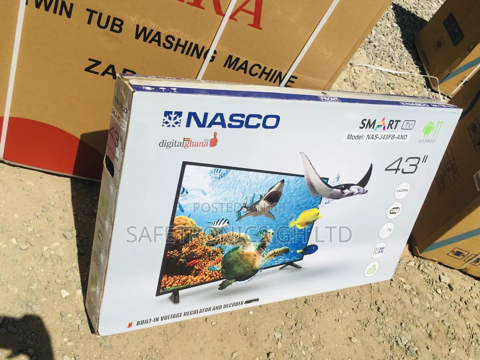 Classic 50 Inches Glossy Design Nasco 43 Smart LED Tv