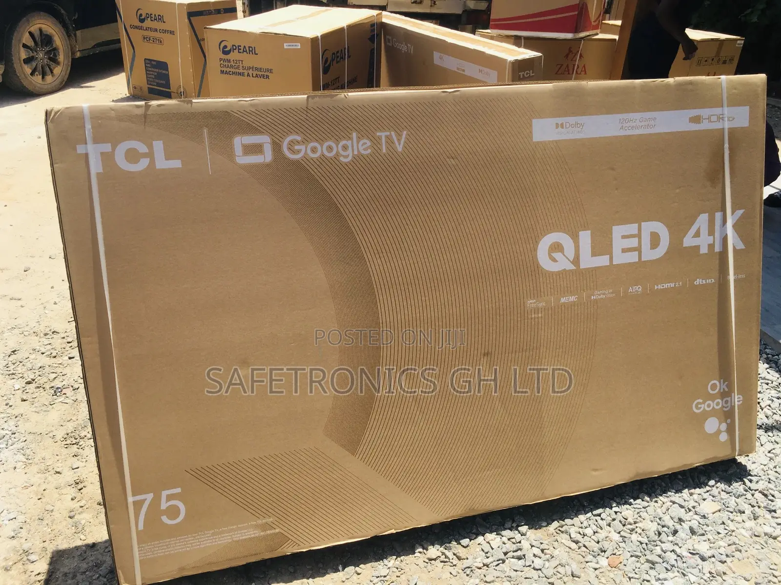 QLED Long Lasting  TCL 75 Inches Glossy Tv