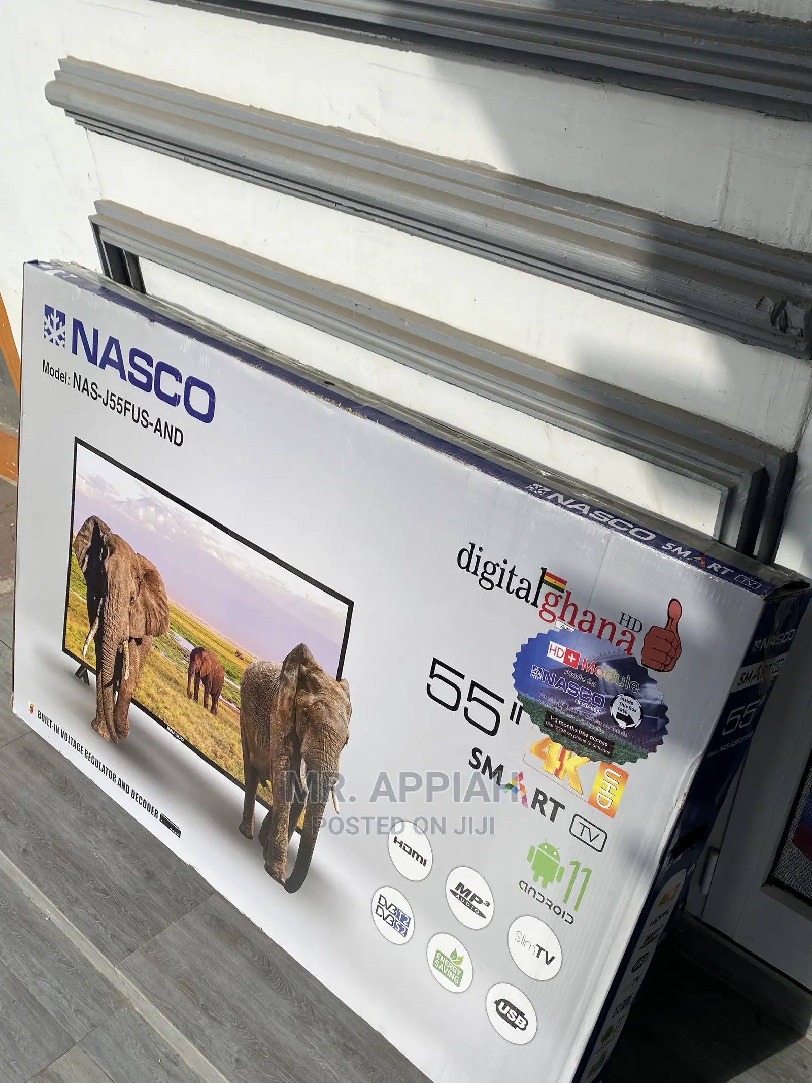 Get a Discount on Nasco 55inch Smart Digital Tv(Black) 