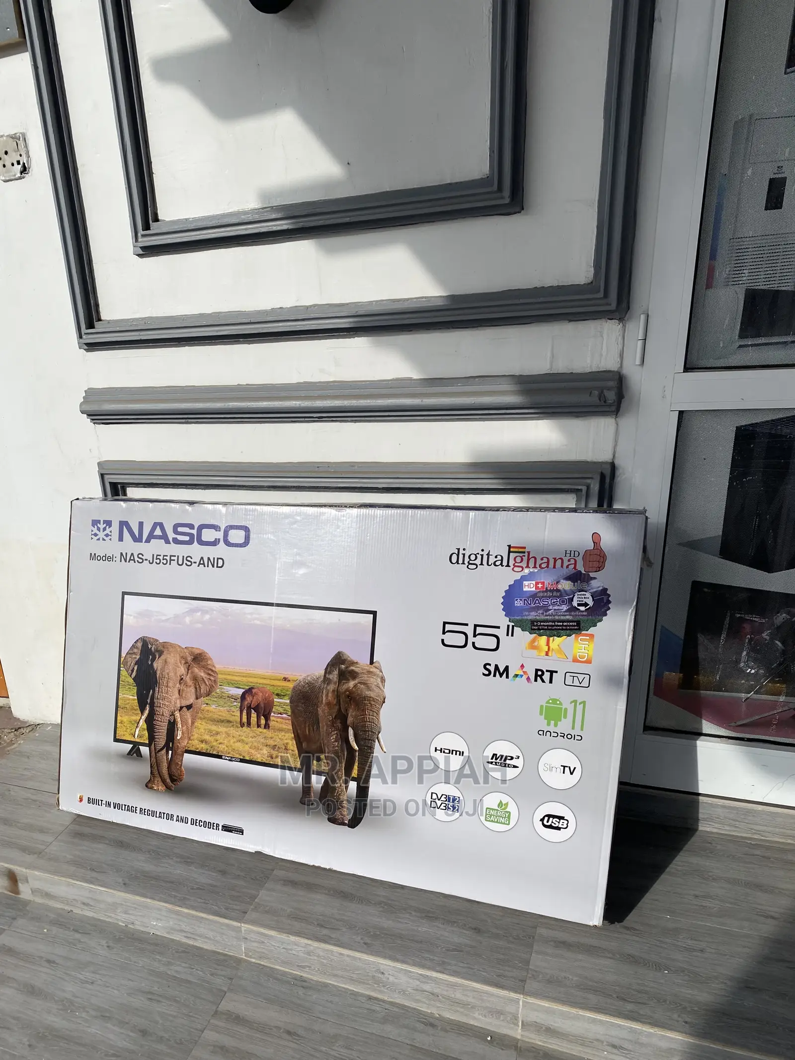 Get a Discount on Nasco 55inch Smart Digital Tv(Black) 