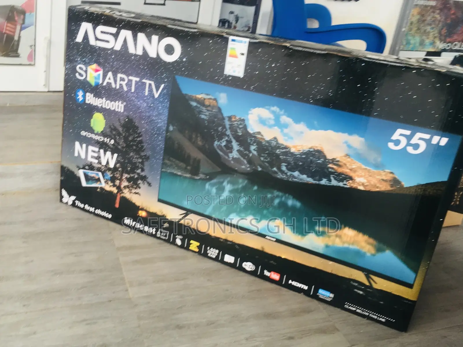 Asaon Bluetooth New Smart UHD 55 Inches LED Glossy Tv