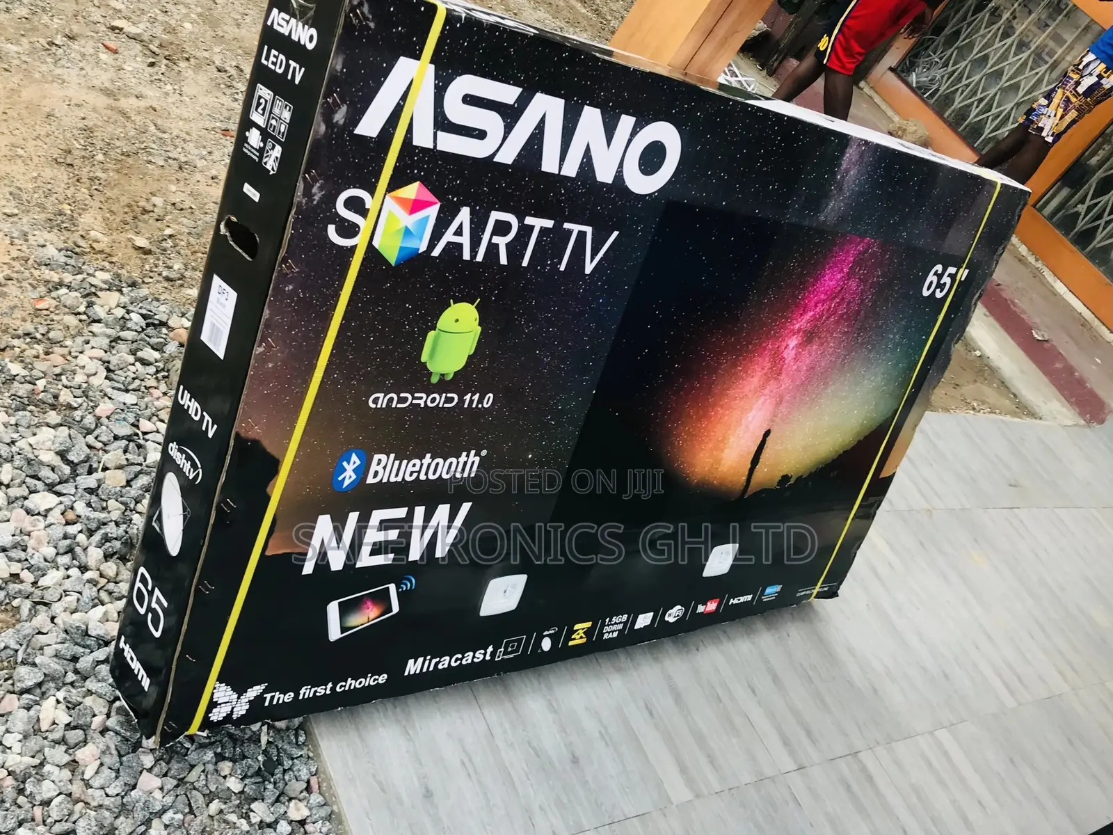 High Quality Display Asaon LED Glossy 65 Inches UHD Tv