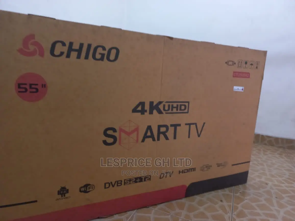 Brand New Chigo 55” Android Smart DVB S2 T2
