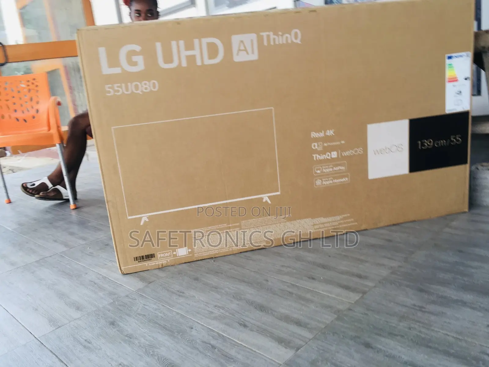 New UHD UQ80 Adjustable 55 Inches Glossy LED LG Tv 