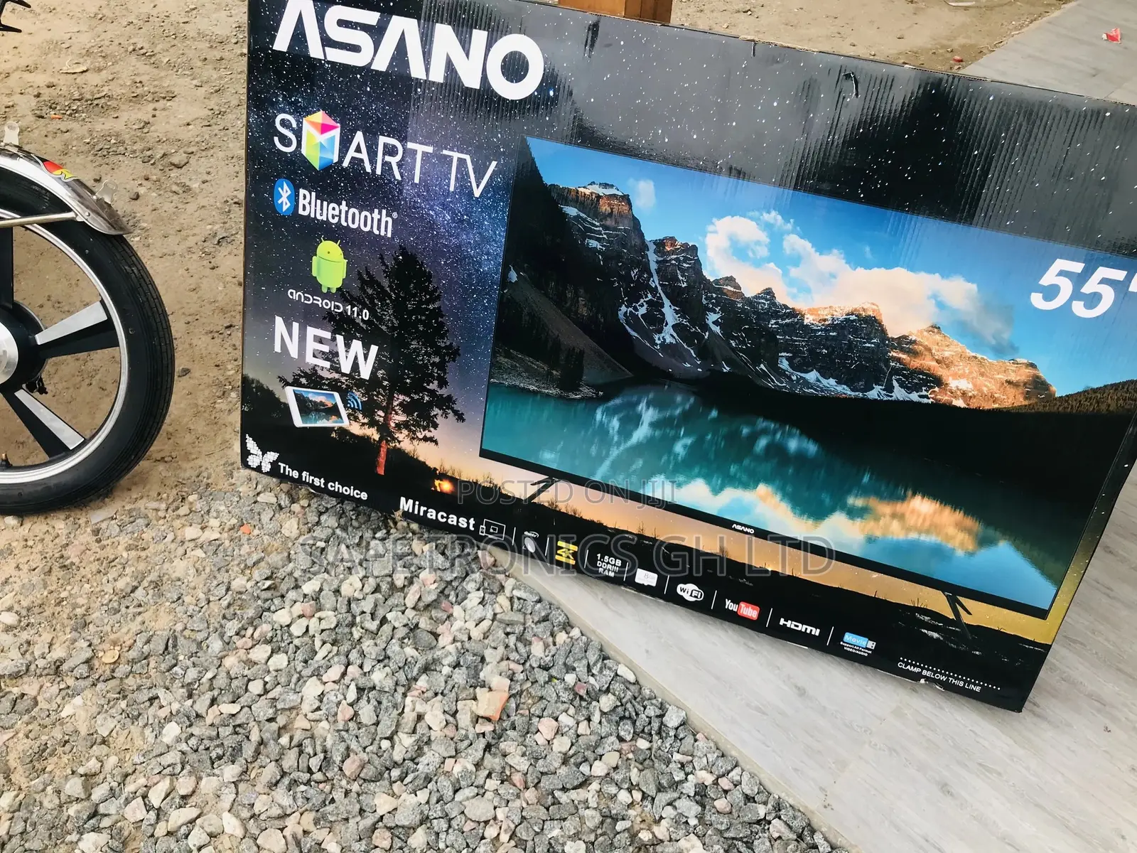 New 55 Inches Glossy LED Asaon UHD Smart Bluetooth Tv