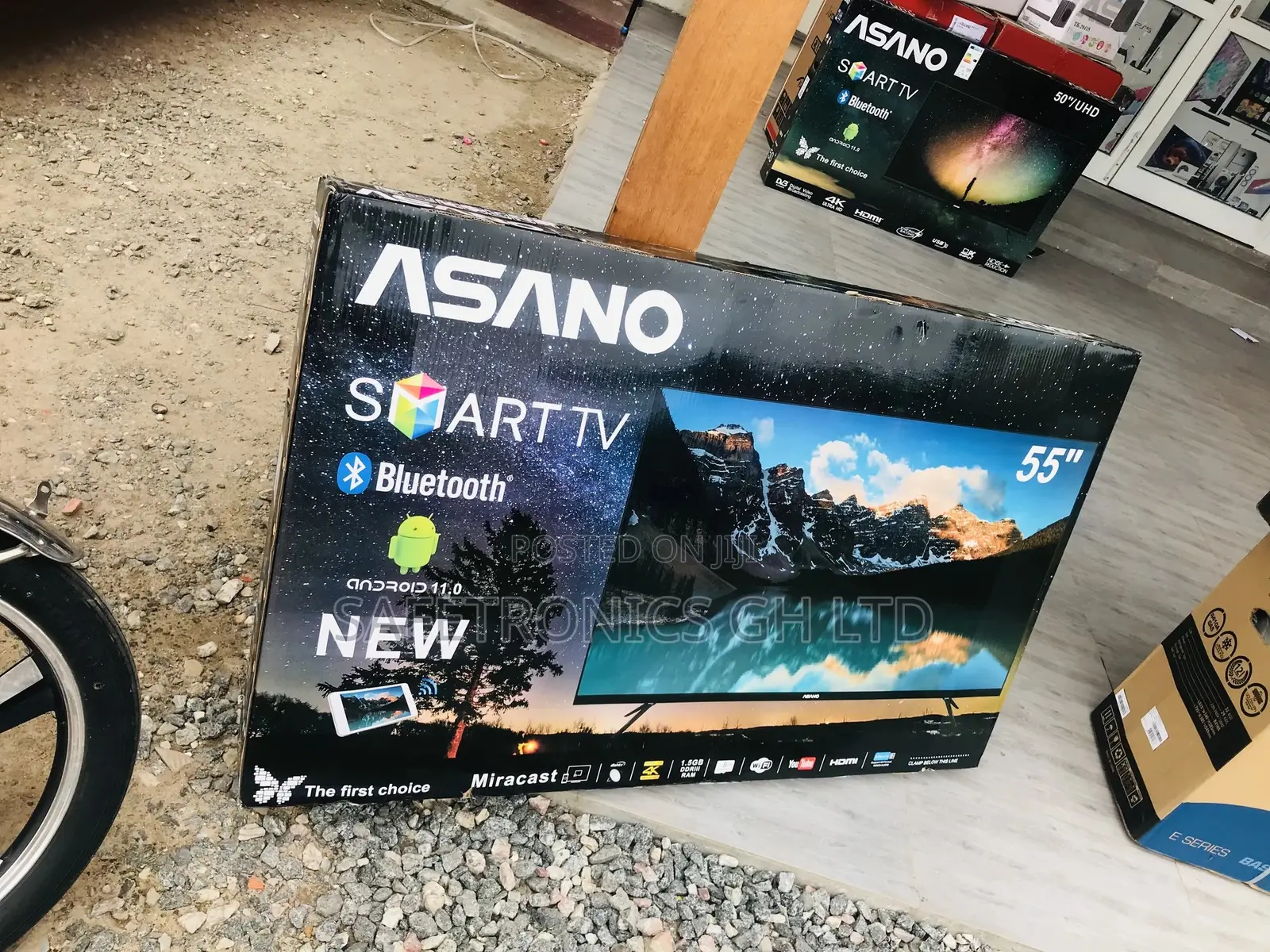 New 55 Inches Glossy LED Asaon UHD Smart Bluetooth Tv