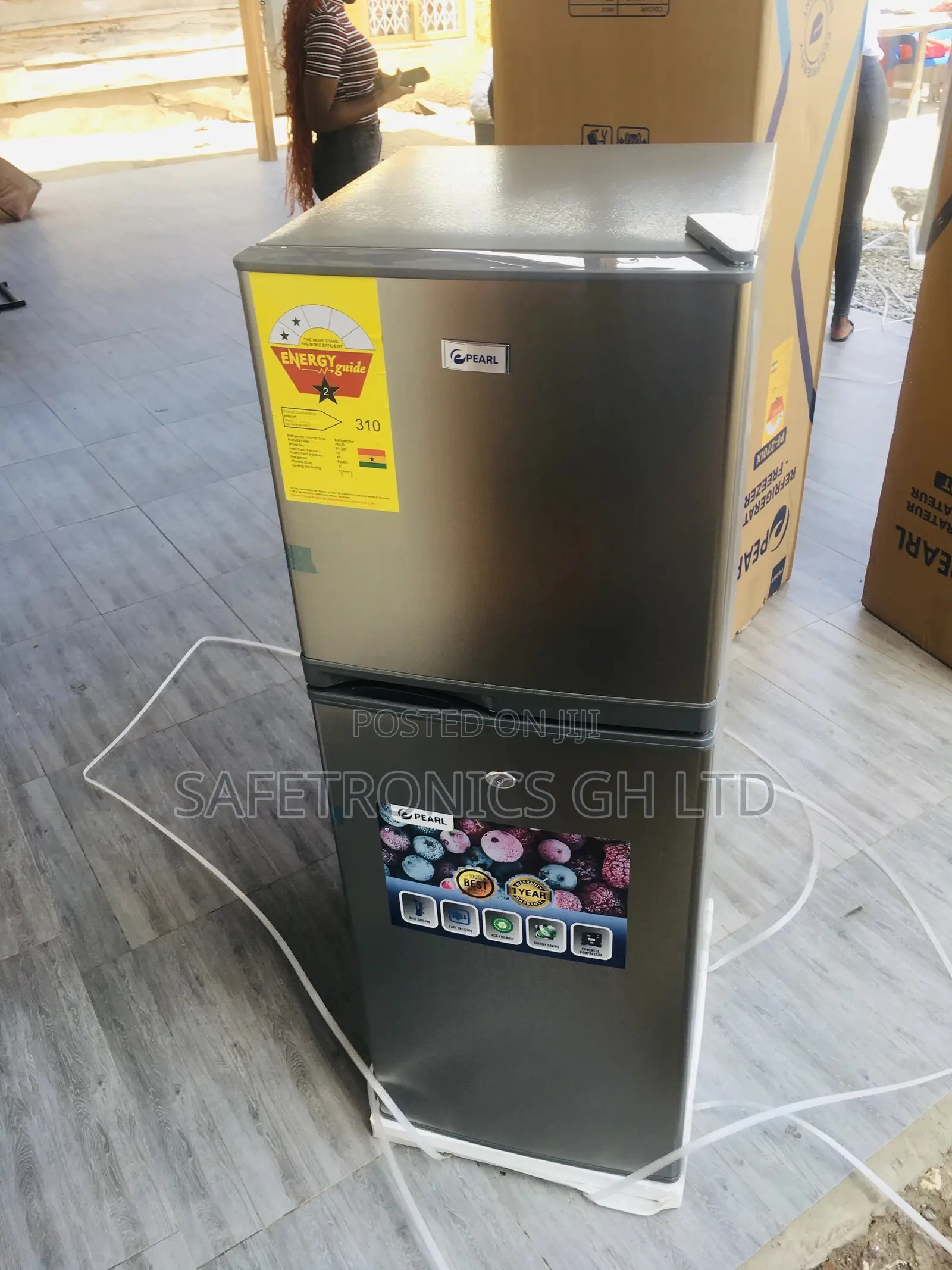 Original Topfreezer Doubledoor PF-20T Pearl Fridge