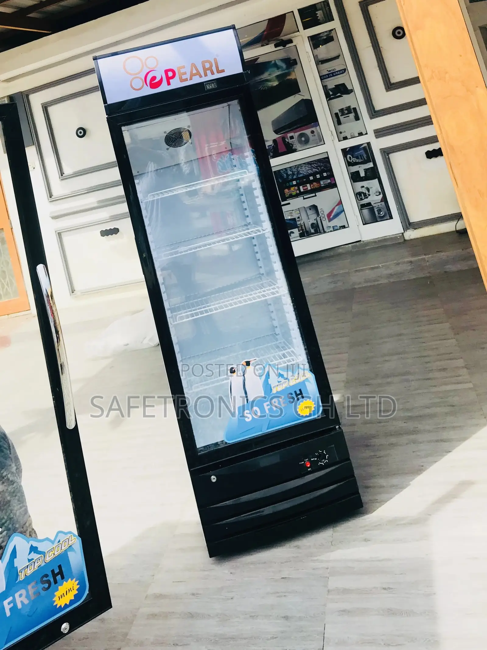 Original PVC-46 Singledoor 318 Liters Pearl Display Fridge