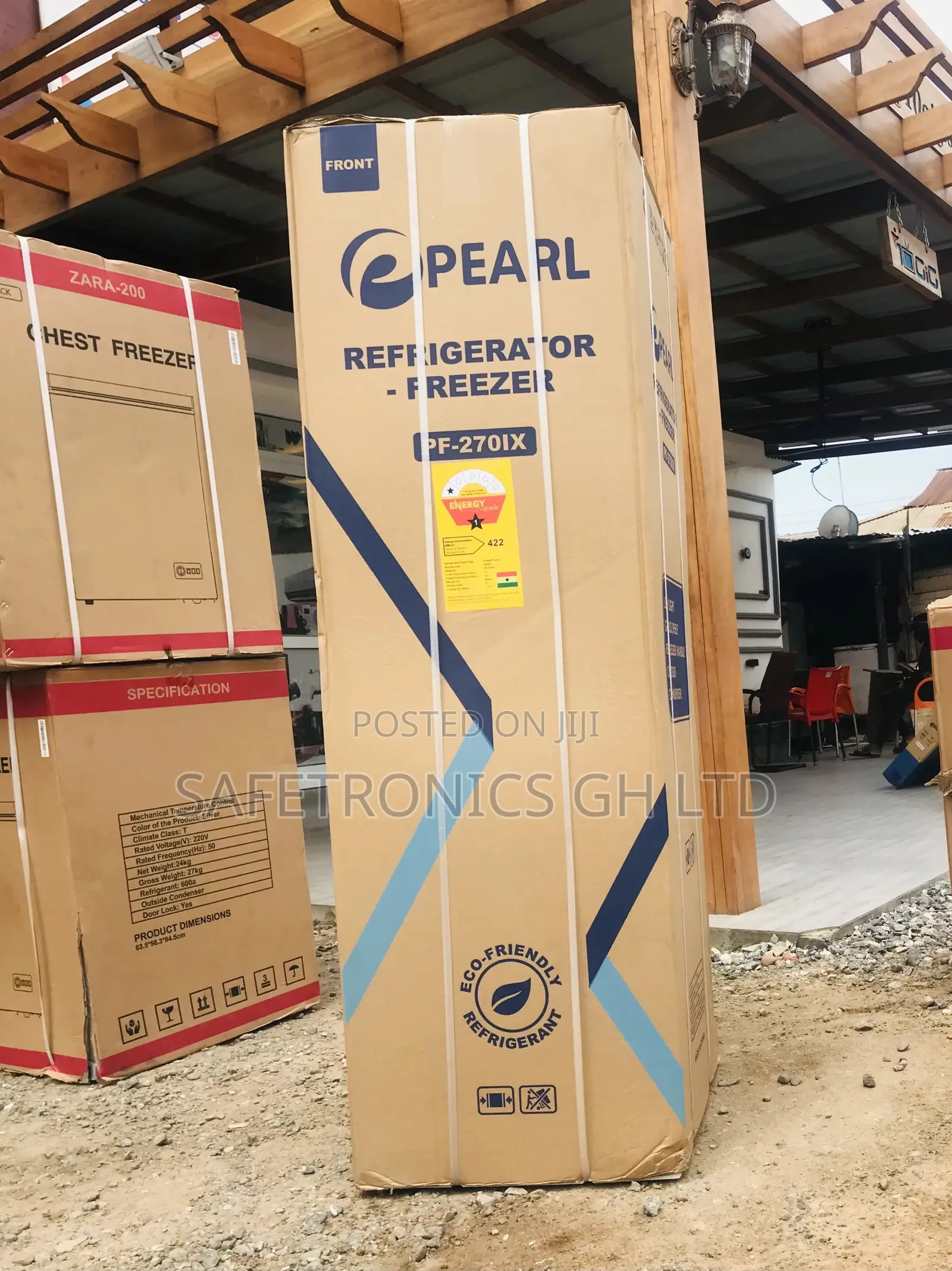 Topfreezer Doubledoor 166 Liters Pearl PF-270IX Fridge