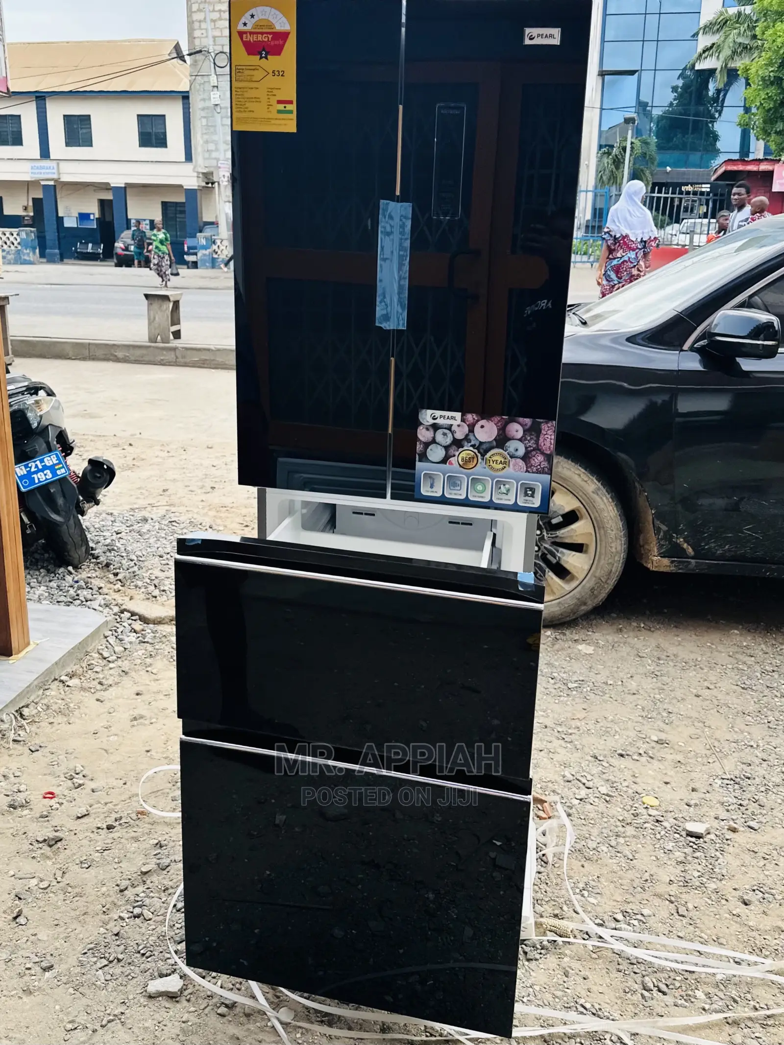 High Quality Pearl 400L French 😌Door Fridge Fridge PF-470BG,