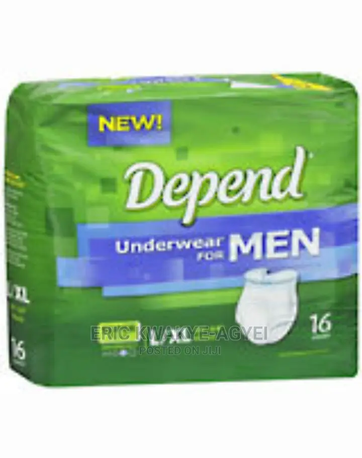 Depend Underwear for Men Super Pl) Absorbency L/Xl38"- 64"16