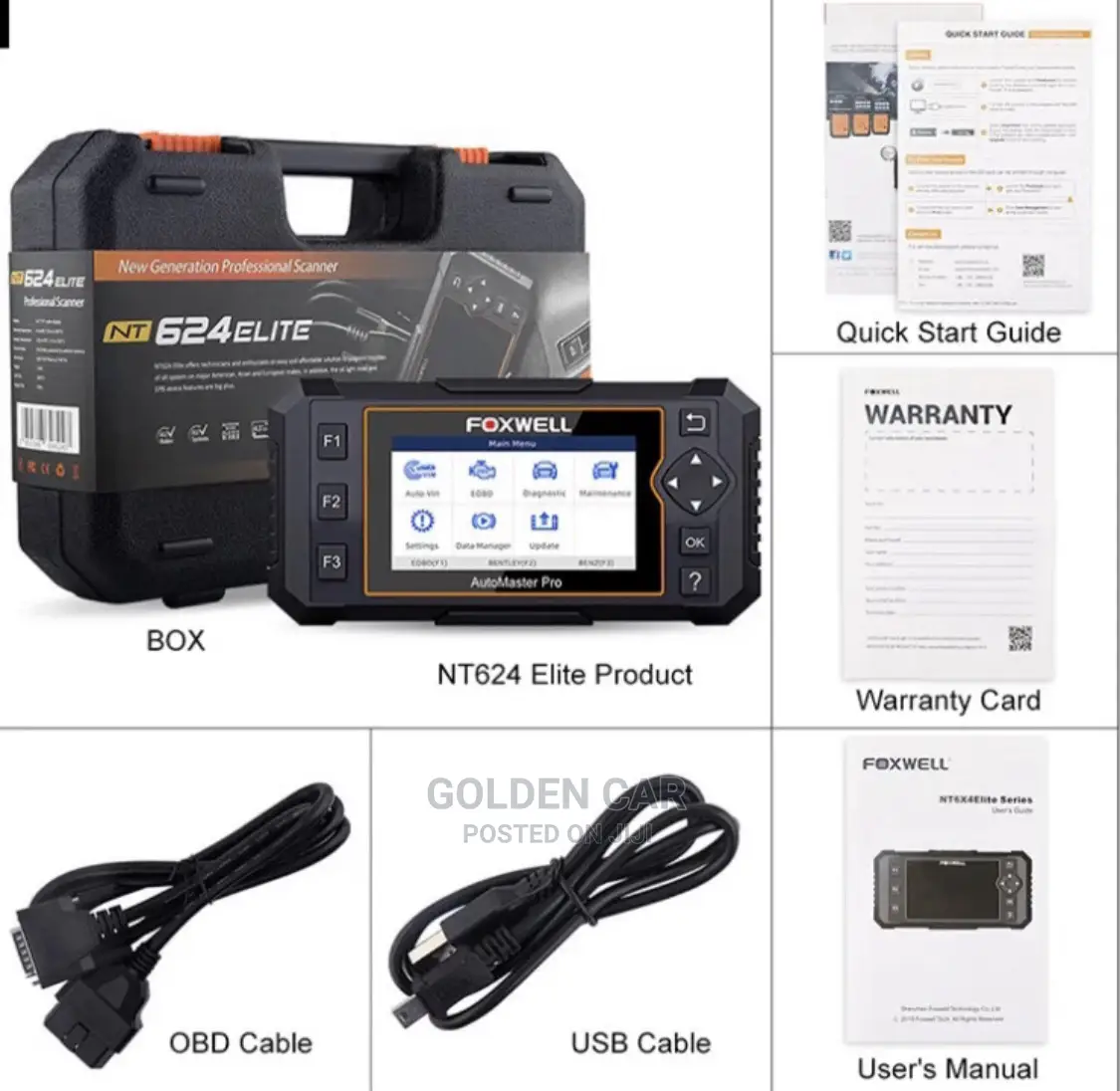Foxwell NT624 OBD2 Car Diagnostic Scanner
