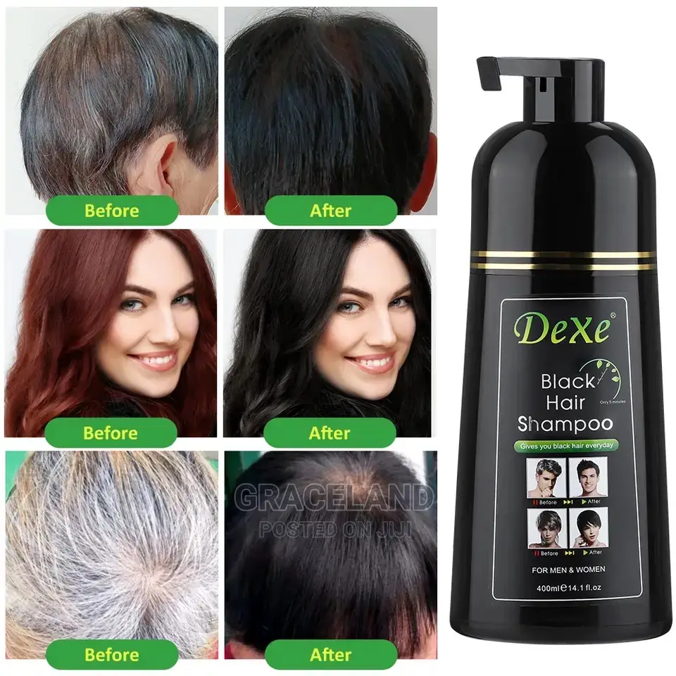 Black Dyed Shampoo Black Hair Dye Herbal Ingredient